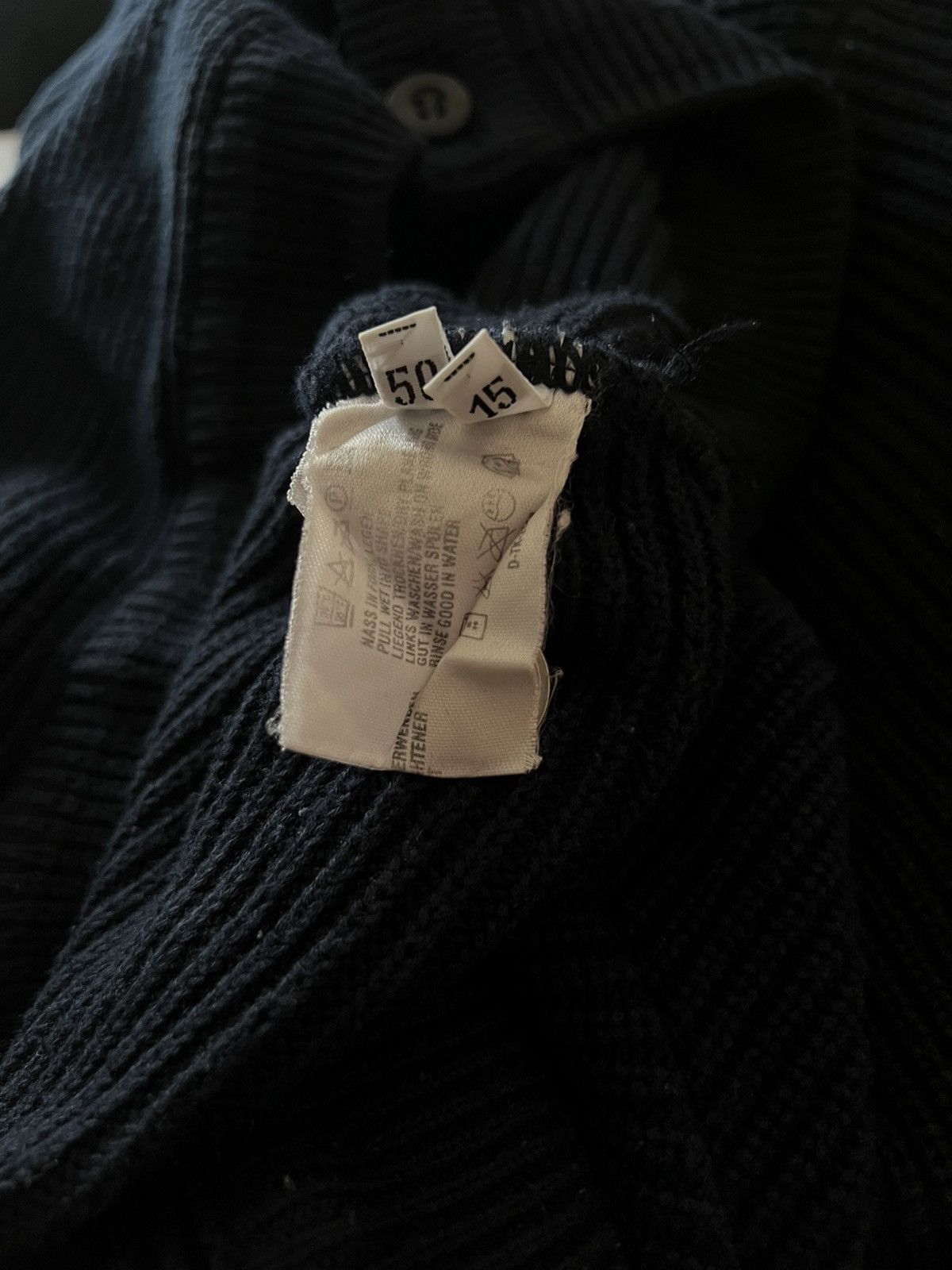 CARLO COLUCCI HEAVY KNIT CARDIGAN SWEATER AVANT GARDE y2k