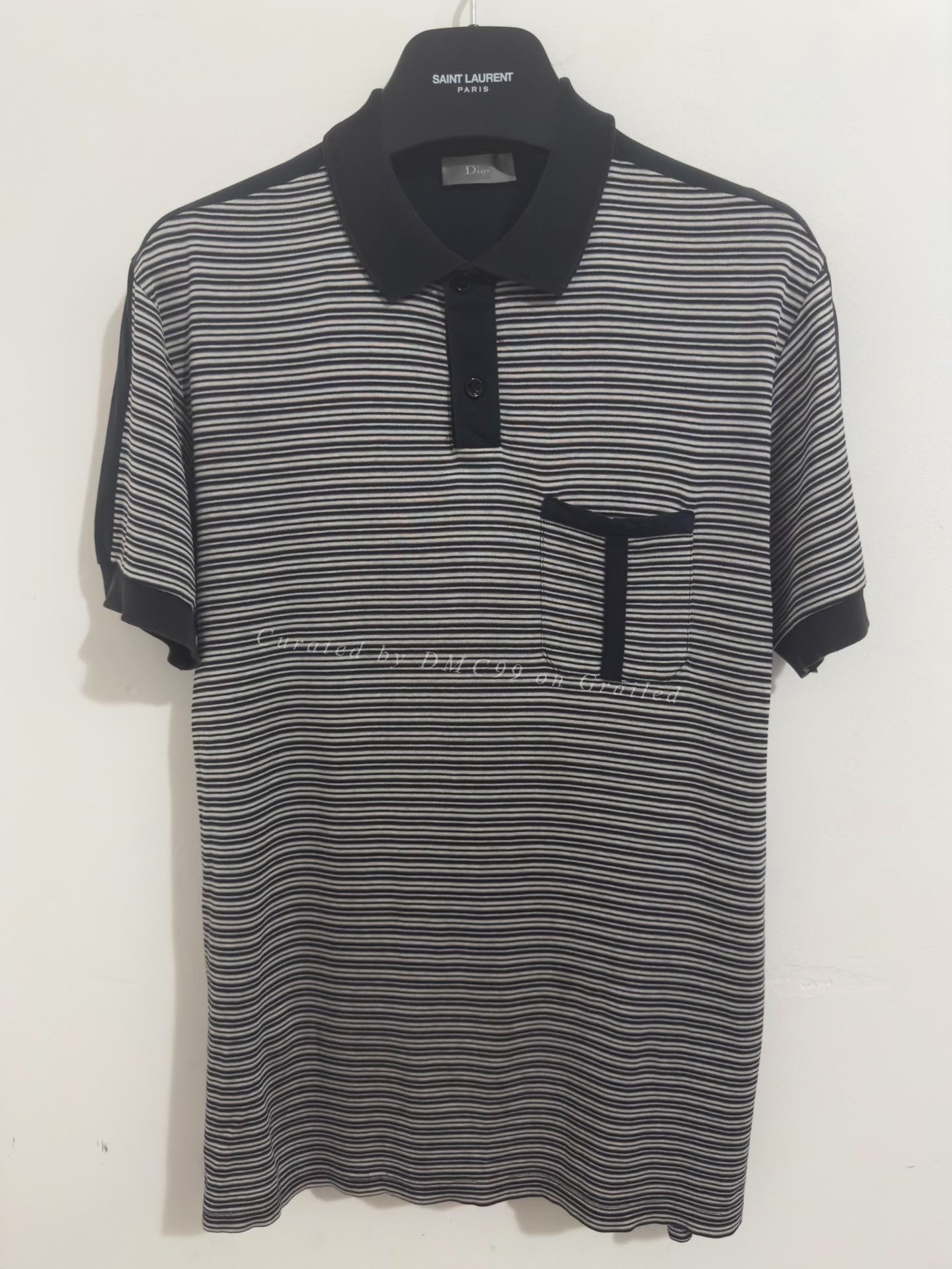 Dior × Hedi Slimane Dior Homme SS06 Striped Polo Shirt by Hedi