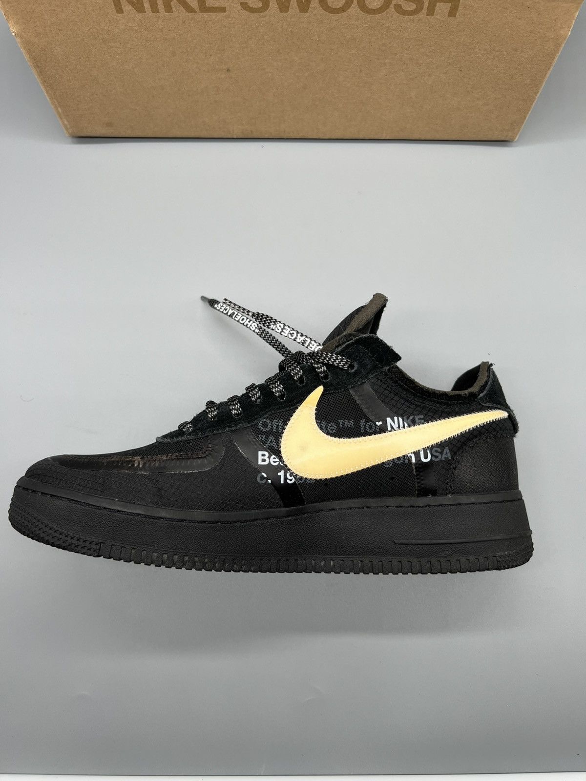 Nike × Off-White Nike x Off-White Air Force 1 Black Size US 9.5 / EU 42-43 - 16 Thumbnail