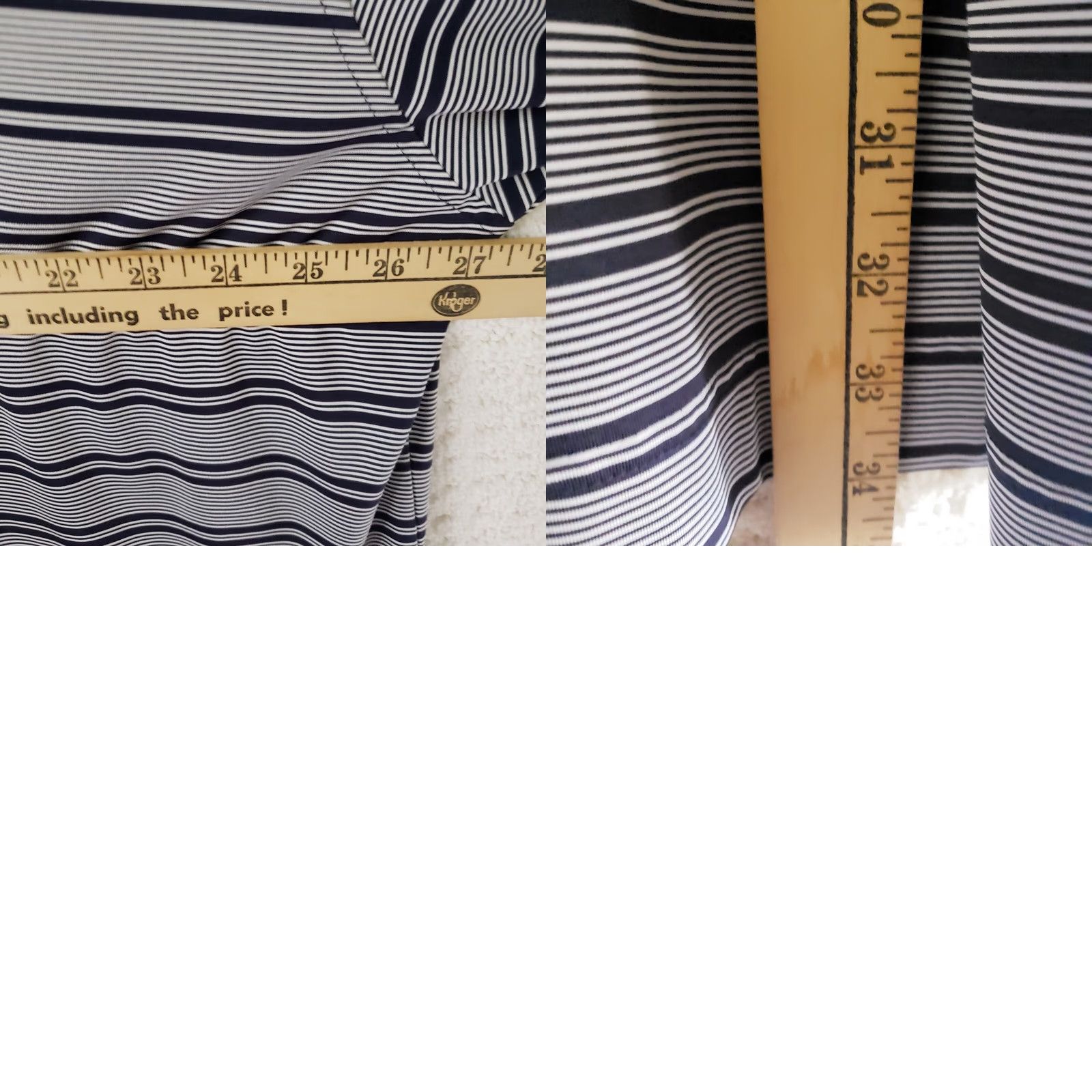 Footjoy FootJoy FJ Polo Shirt Navy Blue Gray Striped Short Sleeve 2XL Mens Golf Shirt Shirt Regular Fit Logo Lightweight Stretch Polo Size US XXL / EU 58 / 5 - 9 Thumbnail