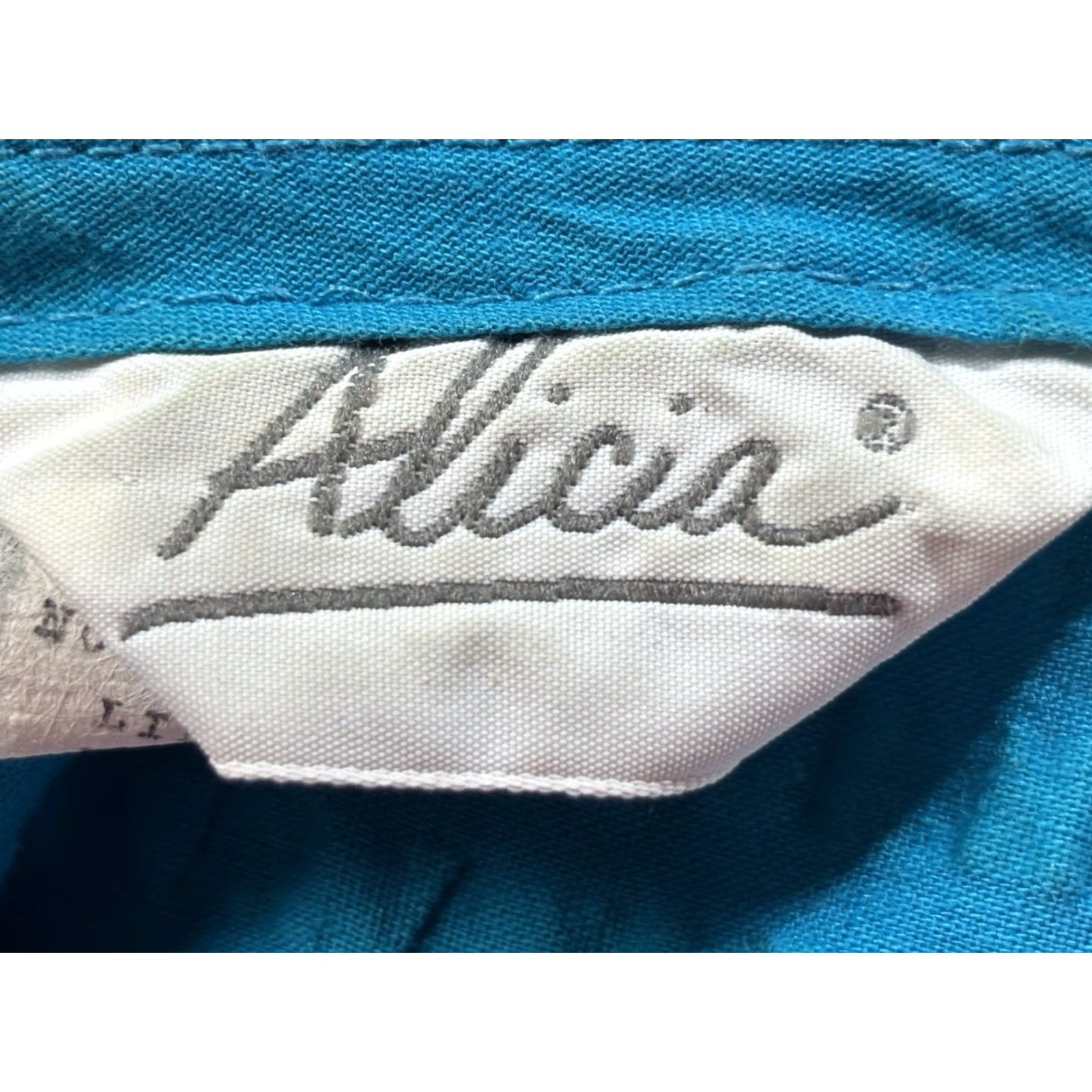 Doublet Vtg Alicia Drop Waist Dress Juniors 7/8 Blue Double Breasted Midi Pockets 80s Womens Size M / US 6-8 / IT 42-44 - 7 Thumbnail