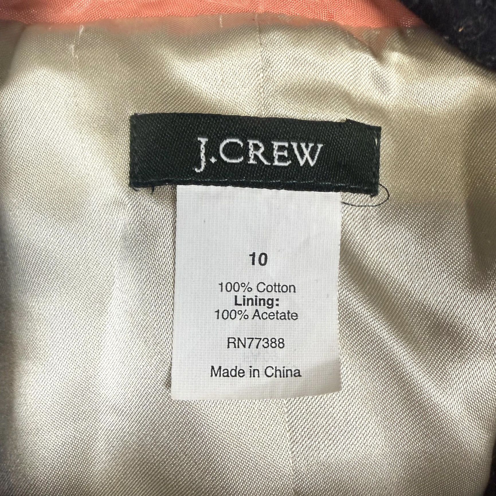 J.Crew J.Crew Blazer Jacket Shirt Gray 16 Women’s Acetate Buttoned Blazer Jacket Womens 16 Gray Blazer J.Crew Size XXL / US 16-18 / IT 52-54 - 2 Thumbnail