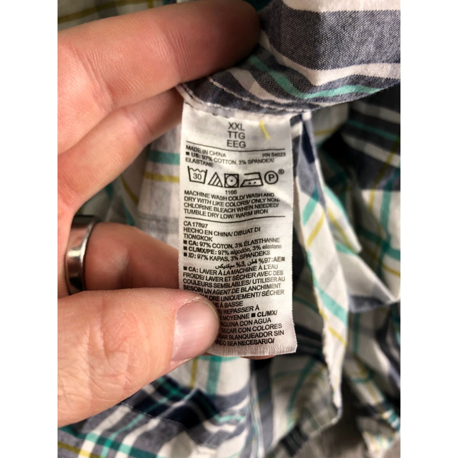 Old Navy Old Navy Classic Shirt Mens XXL White Long Sleeve Button-Down Collar Shirt Size US XXL / EU 58 / 5 - 5 Thumbnail