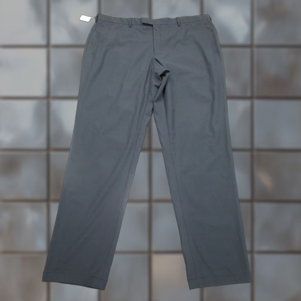 Vintage Sene Pants Mens 42x34 Gray Soho Flex Tech Stretch Performance Dress Slacks Shirt Pants Size US 42 / EU 58 - 1 Thumbnail
