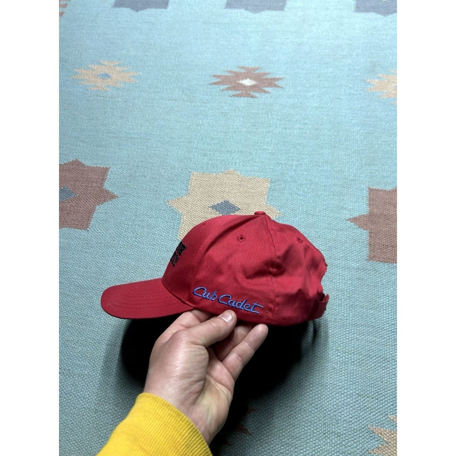 Vintage Tractor Supply Co strapback hat cap Huskee Cub Cadet farm red adjustable TSC Men Size Adjustable Hat Size ONE SIZE - 5 Thumbnail