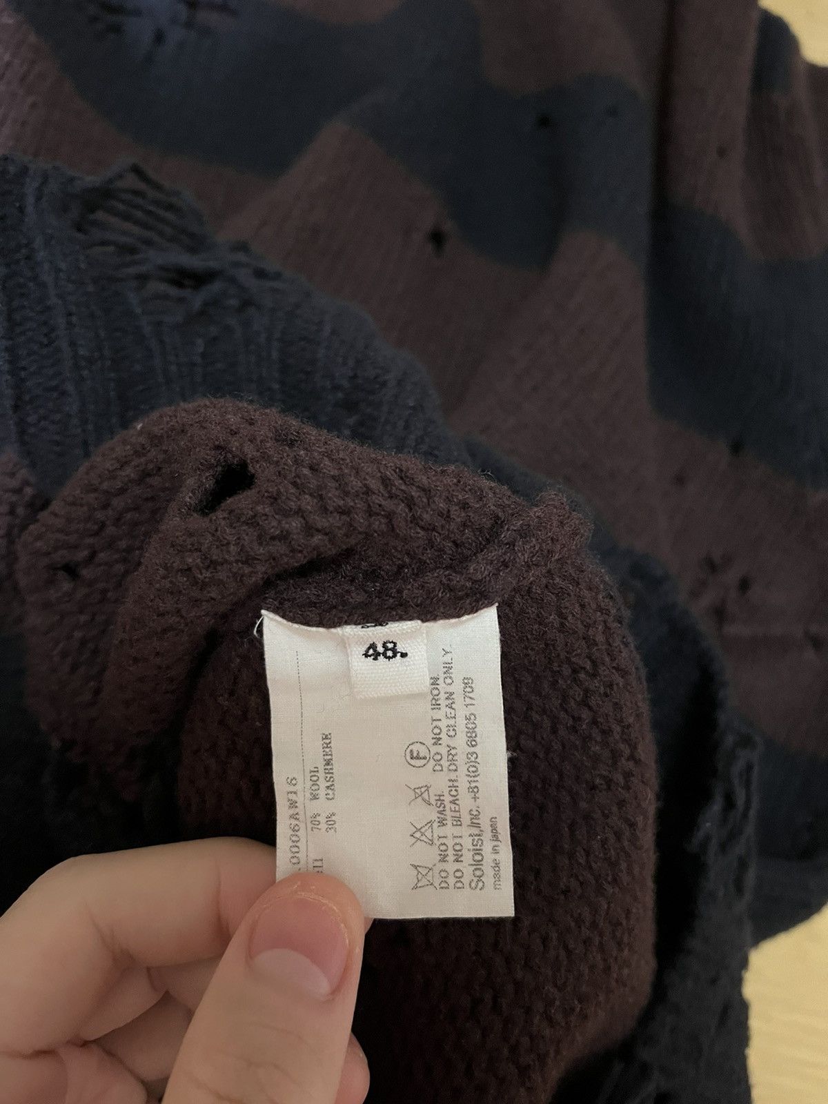 Takahiromiyashita The Soloist. Soloist 16aw grunge knit Size US M / EU 48-50 / 2 - 6 Thumbnail