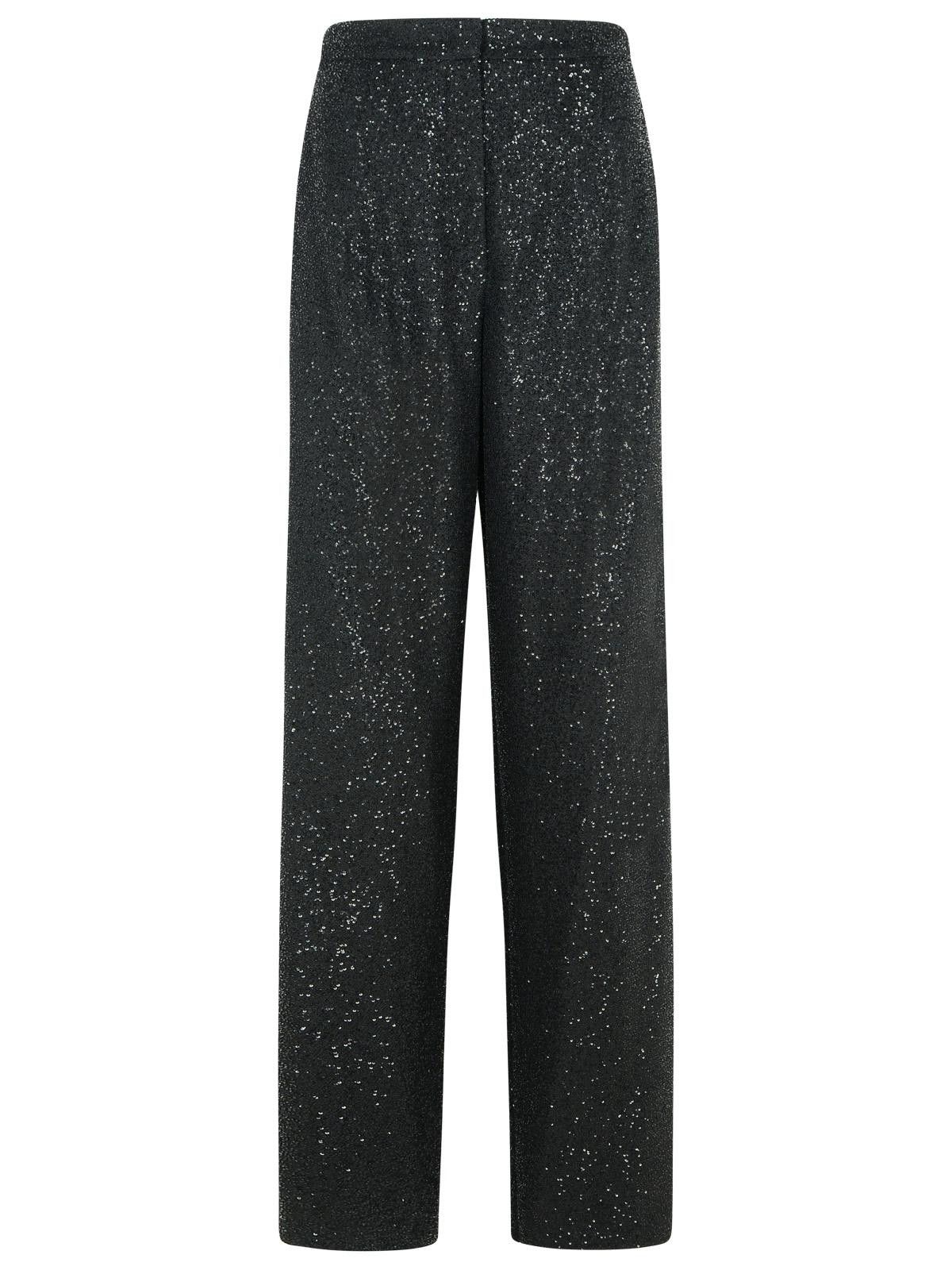 パンツ Max Mara Delfino' Black Virgin Wool Blend Pants Max Mara MAX MARA 'Delfino' Black Virgin Wool Blend Pants