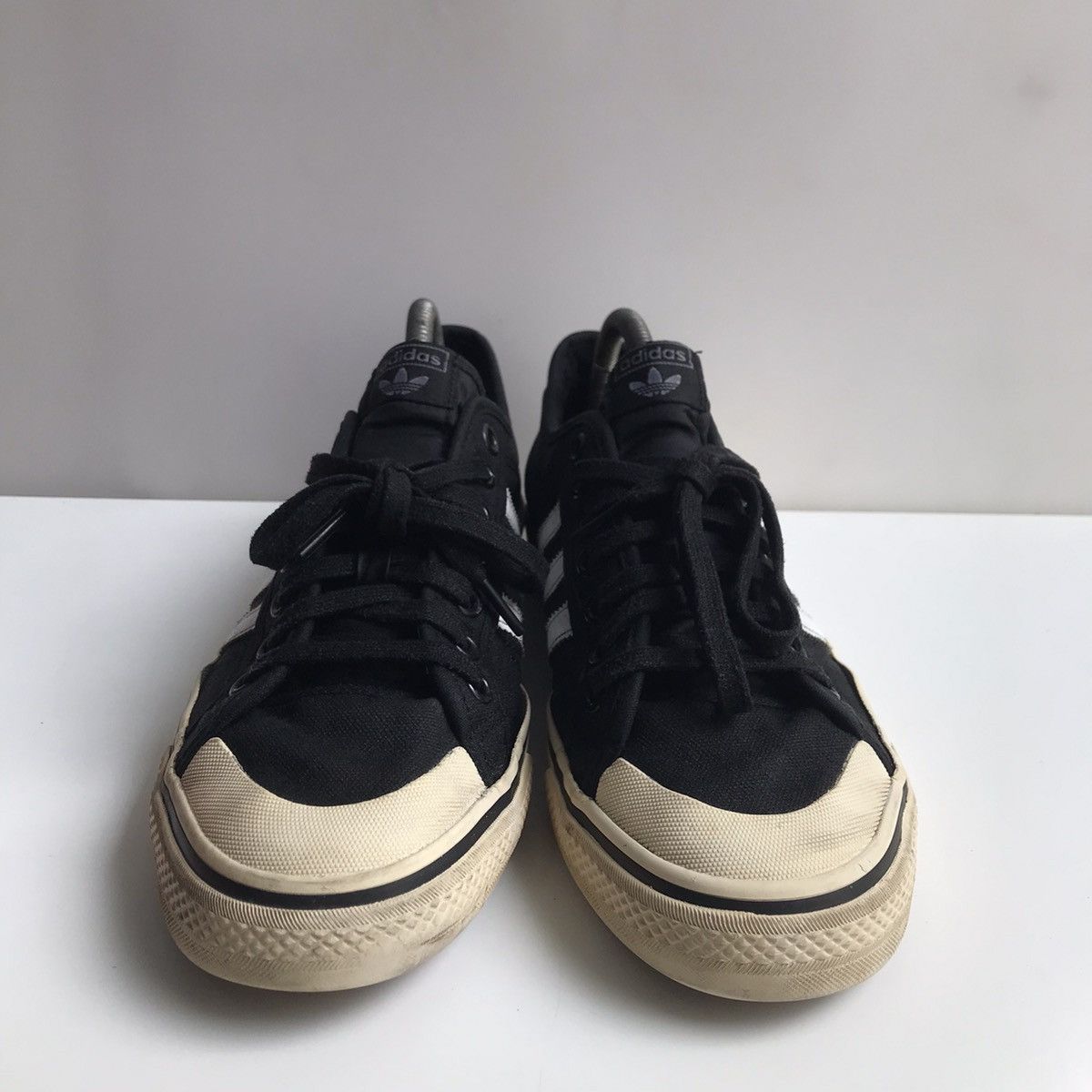 Adidas Adidas Originals Nizza skateboard sneakers shoes black canv Size US 10 / EU 43 - 4 Thumbnail