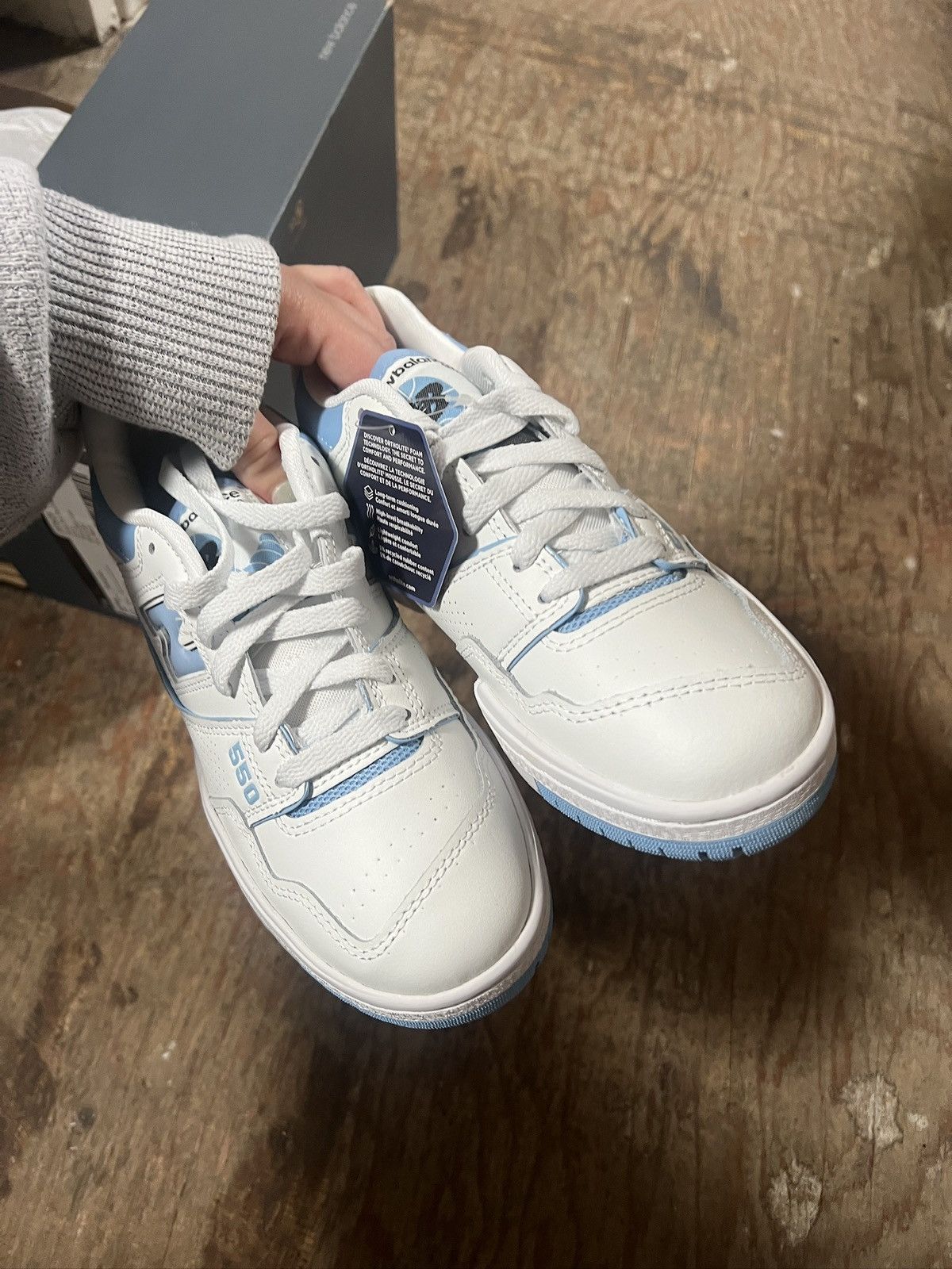New Balance New Balance 550 Sky Blue/White Size US 6.5 / IT 36.5 - 3 Thumbnail
