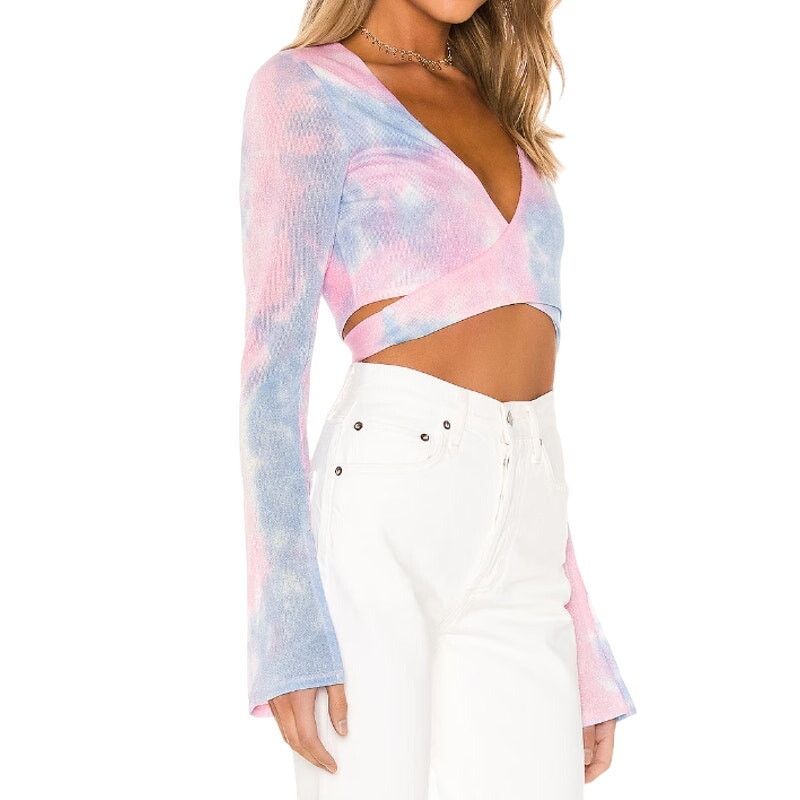 Other Lovers + Friends Mclaughlin Pastel Tie Dye Top XS NWT Size XS / US 0-2 / IT 36-38 - 2 Thumbnail