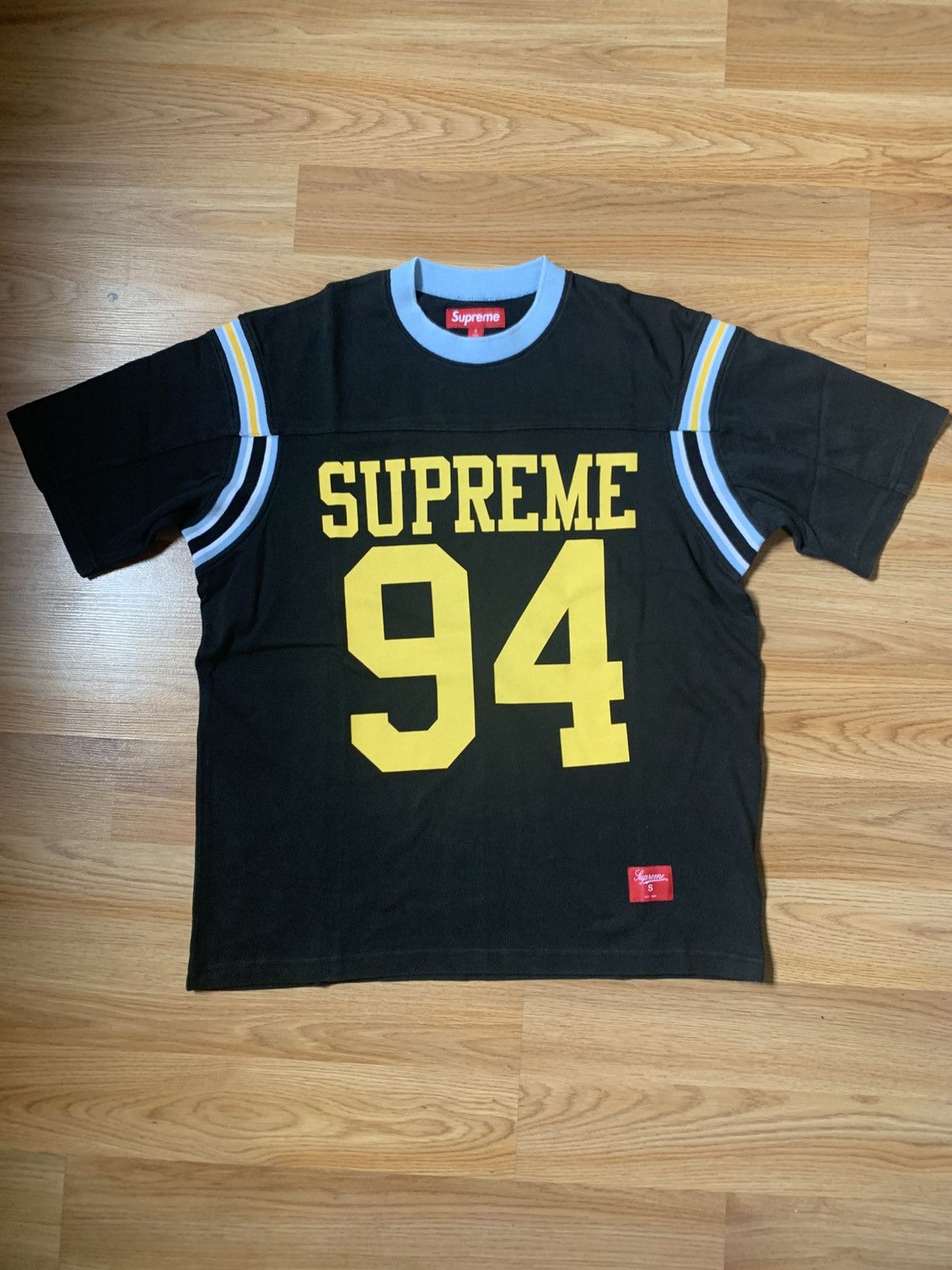 Buy Supreme Split Short-Sleeve Football Top 'Black