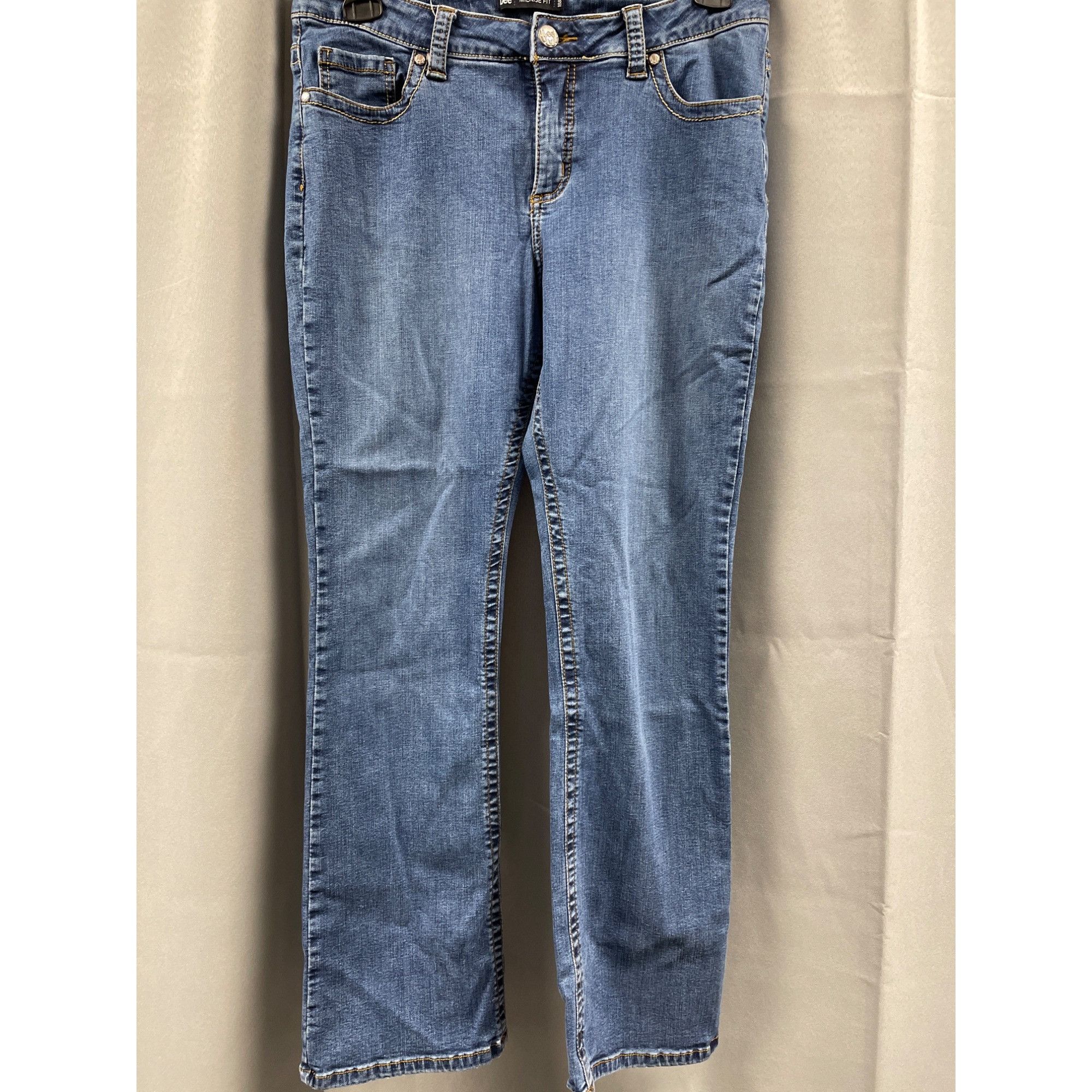 Lee Lee Women's Blue Midrise fit Straight Stretch Jeans Size 32 Size 32" / US 10 / IT 46 - 1 Thumbnail