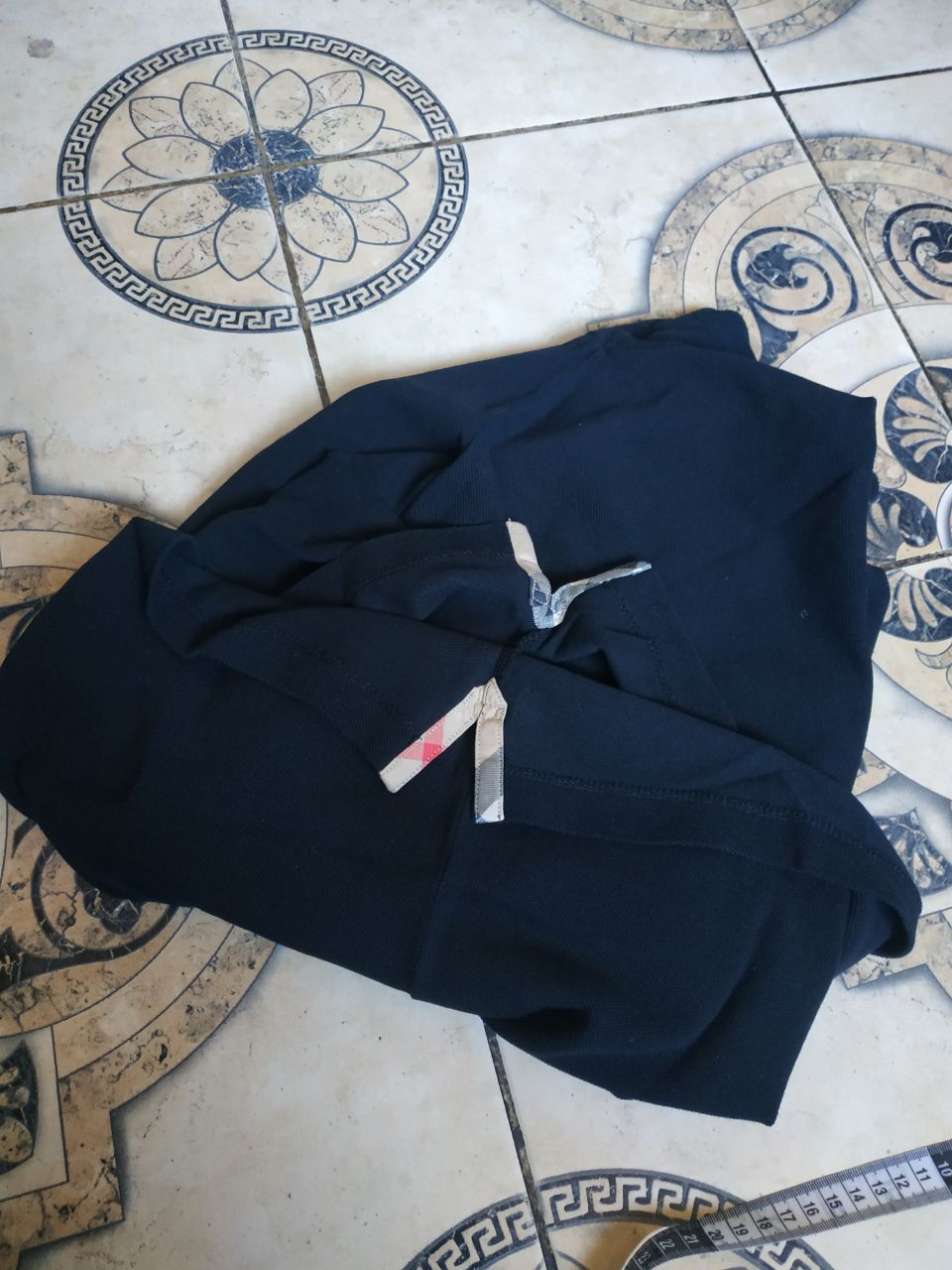 Burberry Burberry Brit Men’s Navy Blue Polo Shirt Nova Check Size US M / EU 48-50 / 2 - 10 Thumbnail