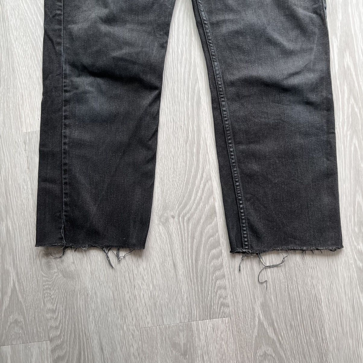 Levi's Levi's Vintage Black Cutoff 505 Regular Straight Leg Jeans Size US 36 / EU 52 - 3 Thumbnail