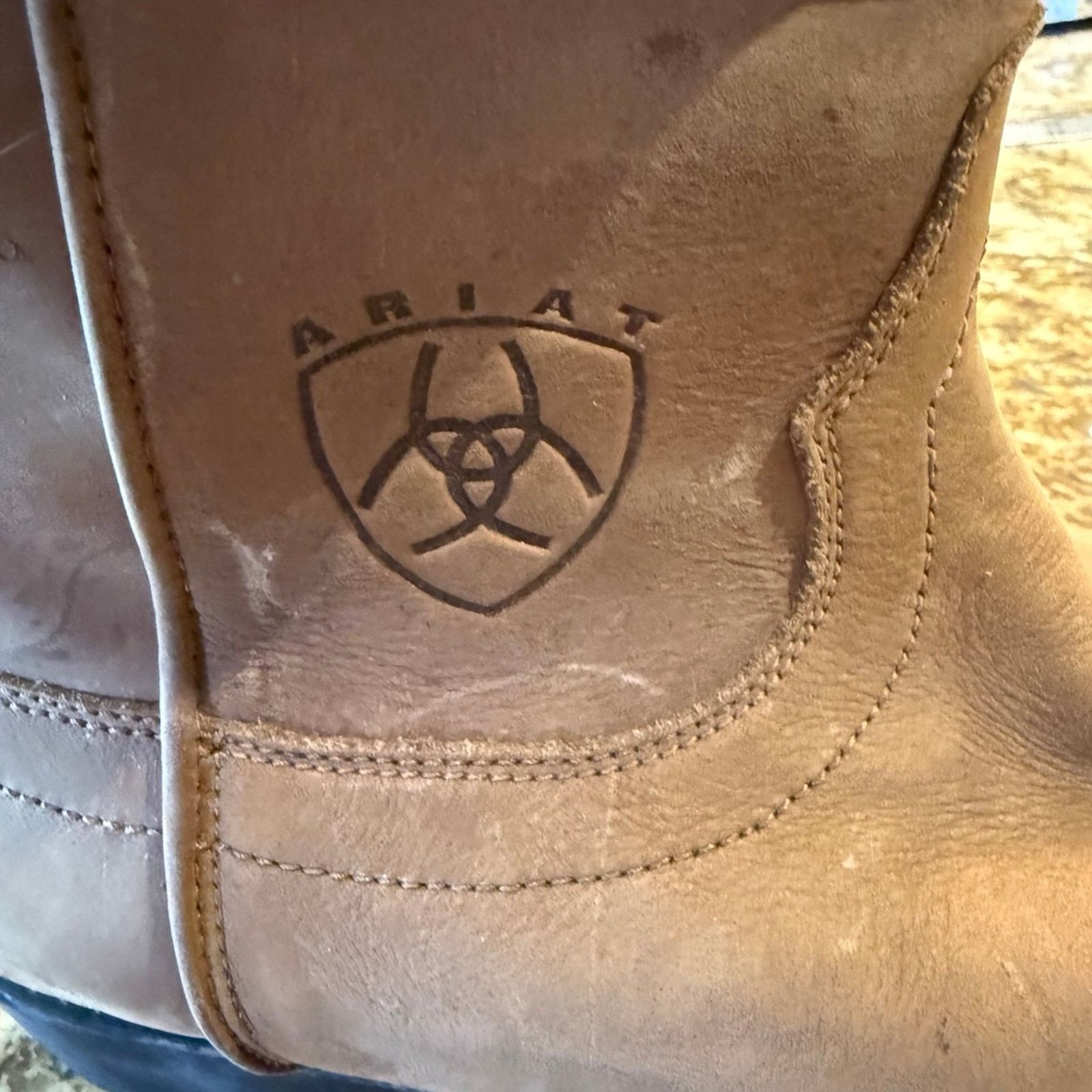 Ariat 11.5 Medium Tan Nubuck Classic Roper Style Boots NWT