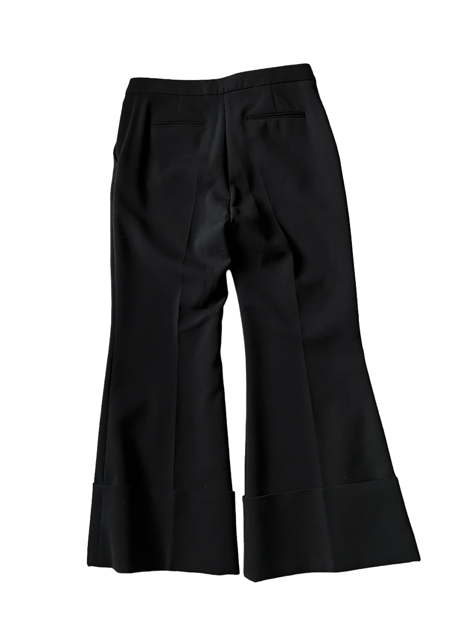 Stella McCartney Stella McCartney cropped wool flared cuffed wide leg pants Size 28" / US 6 / IT 42 - 7 Thumbnail