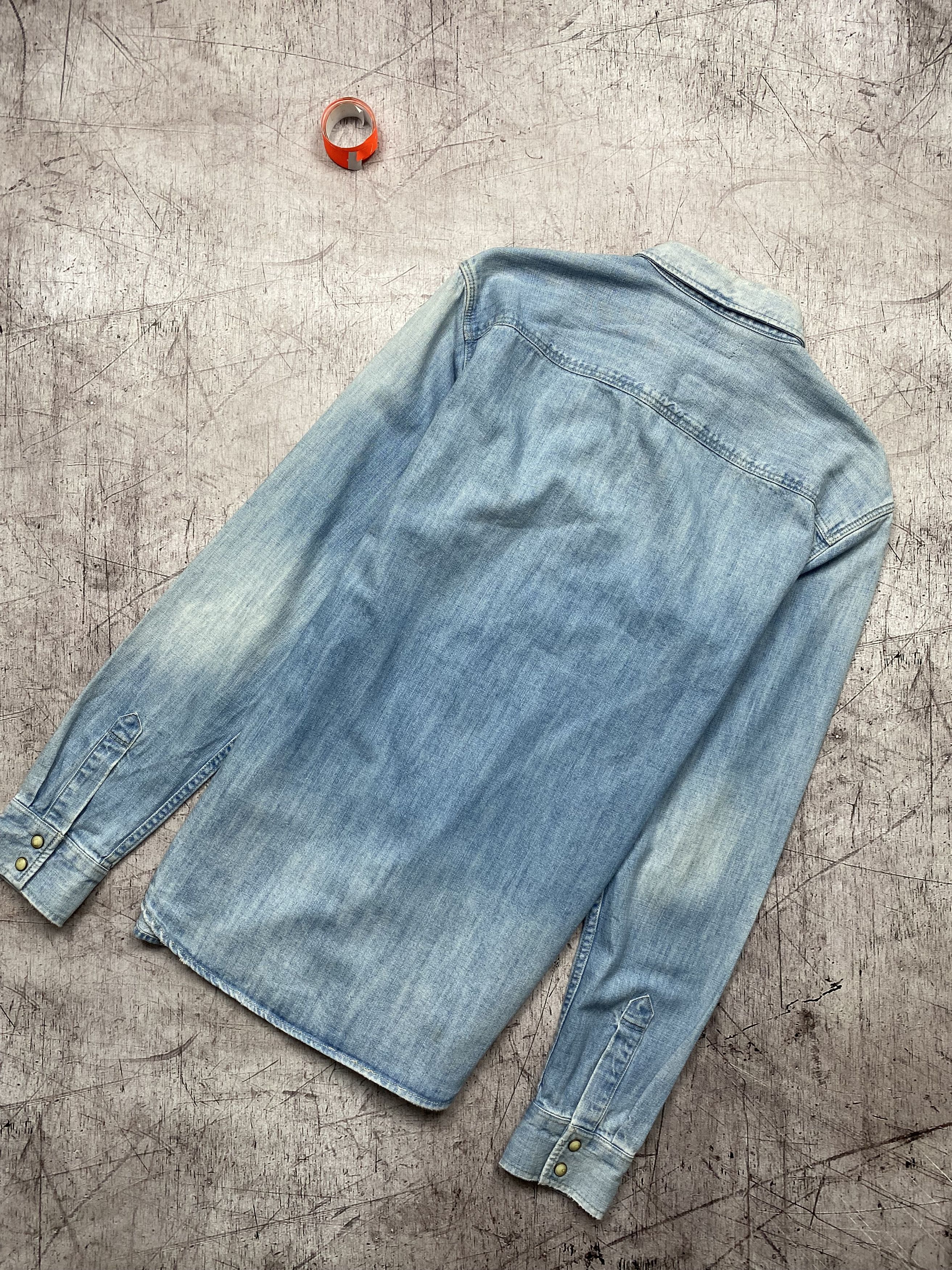 Allsaints Allsaints Nanjemoy Vintage Mens Denim Shirt jeans Size US XS / EU 42 / 0 - 5 Thumbnail