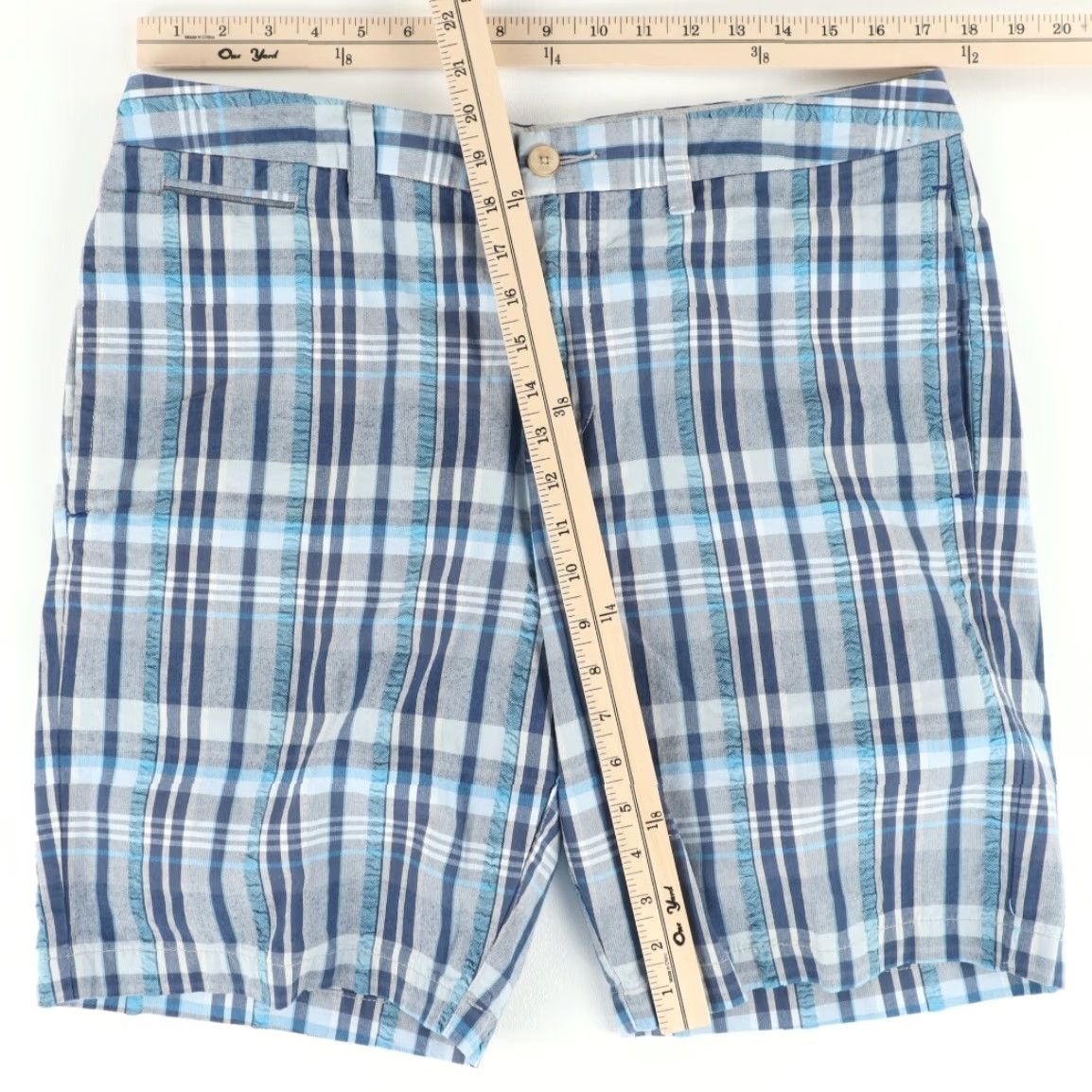 Tommy Bahama Tommy Bahama Cotton Twill Chino Shorts Multi-Colored Plaid Men's 34 Size US 34 / EU 50 - 3 Thumbnail