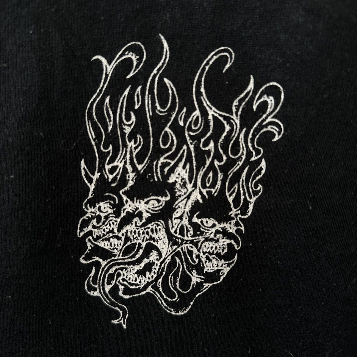 Los Angeles Apparel Black angel dragon evil sweatshirt usa y2k design hardcore Size US L / EU 52-54 / 3 - 4 Thumbnail