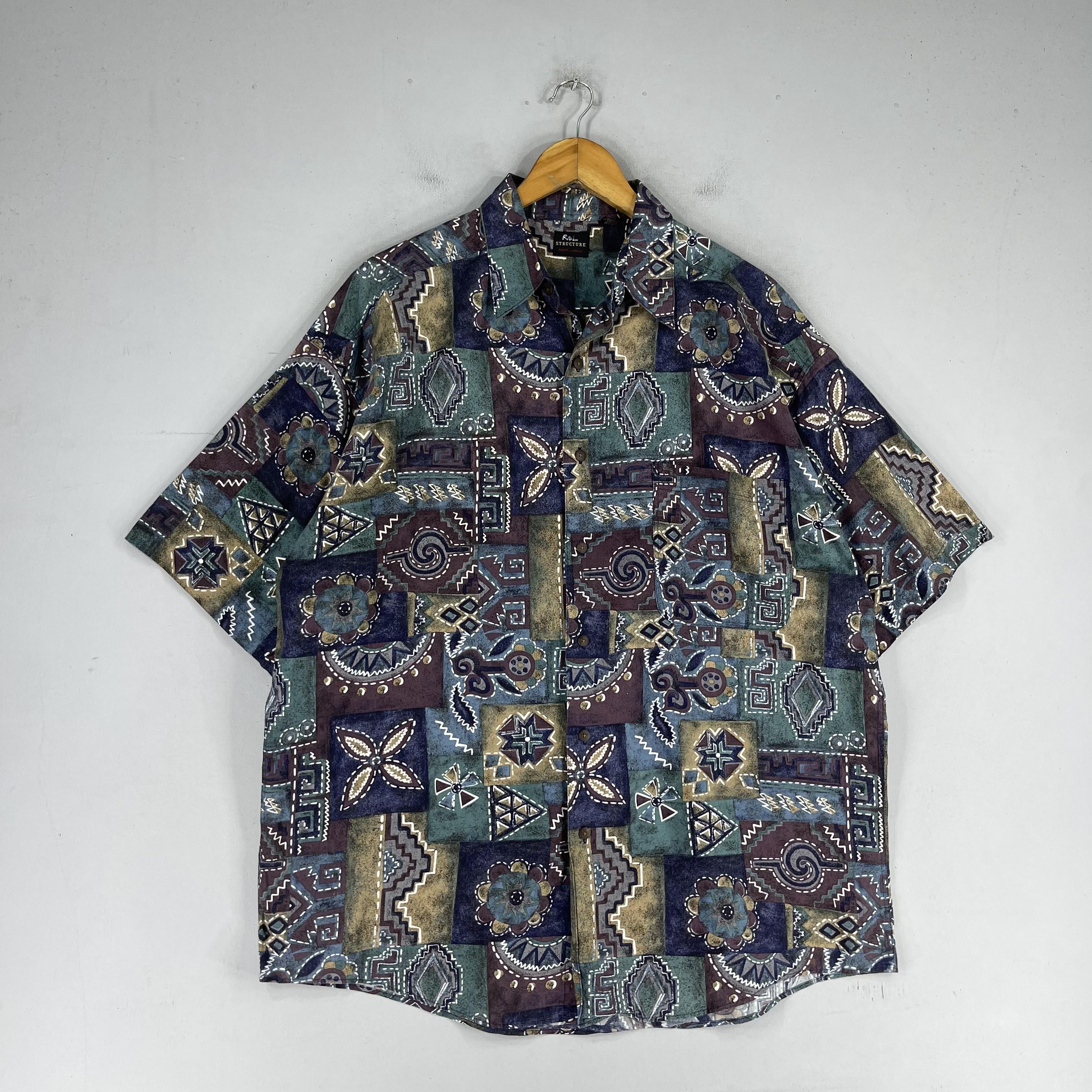 Japanese Brand × Vintage Vintage Pop Art Psychedelic Crazy Funky Pattern Shirt Size US L / EU 52-54 / 3 - 4 Thumbnail