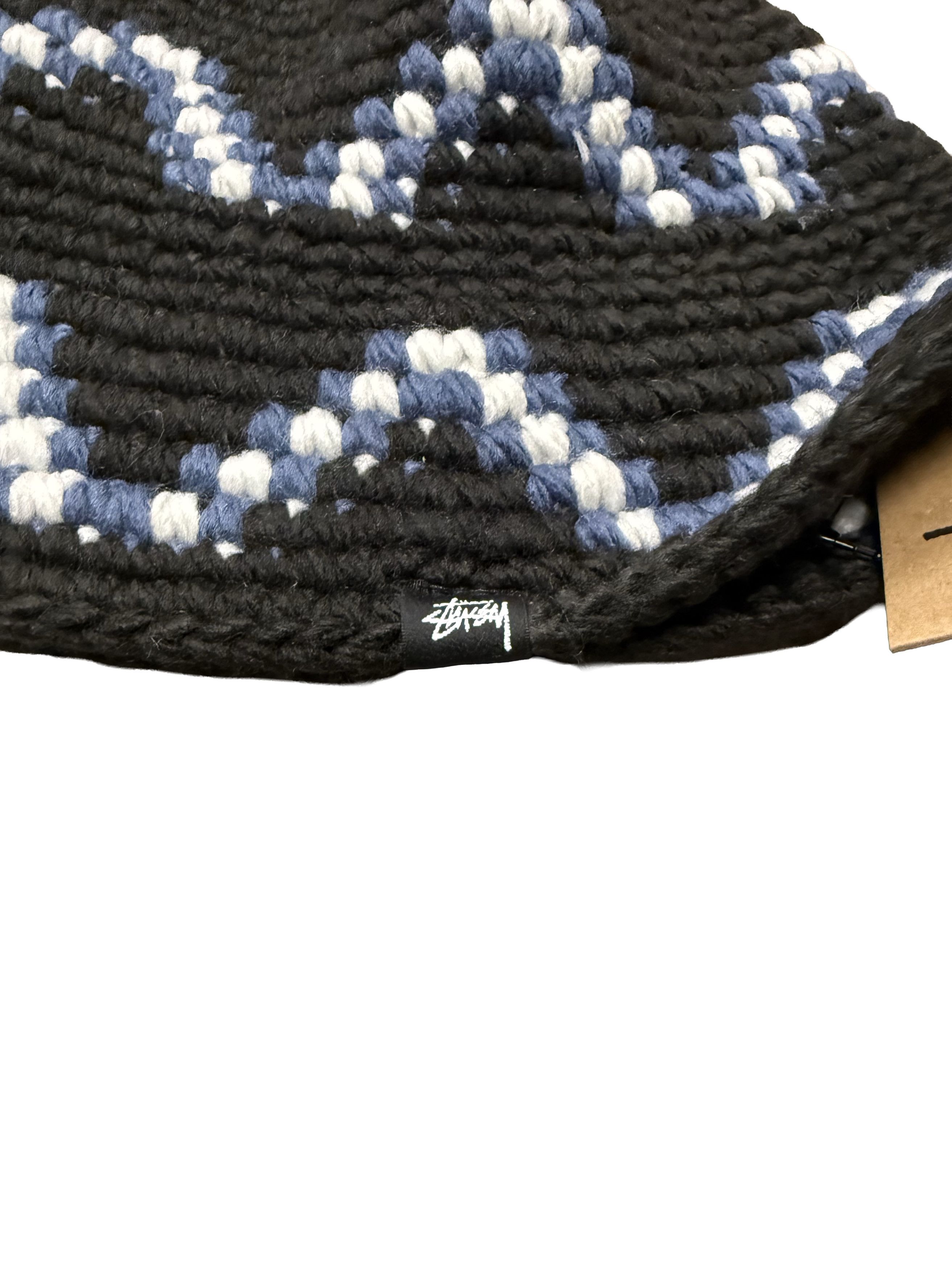 Stussy Stussy Giza Knit Bucket Hat Black Cotton Size ONE SIZE - 3 Thumbnail