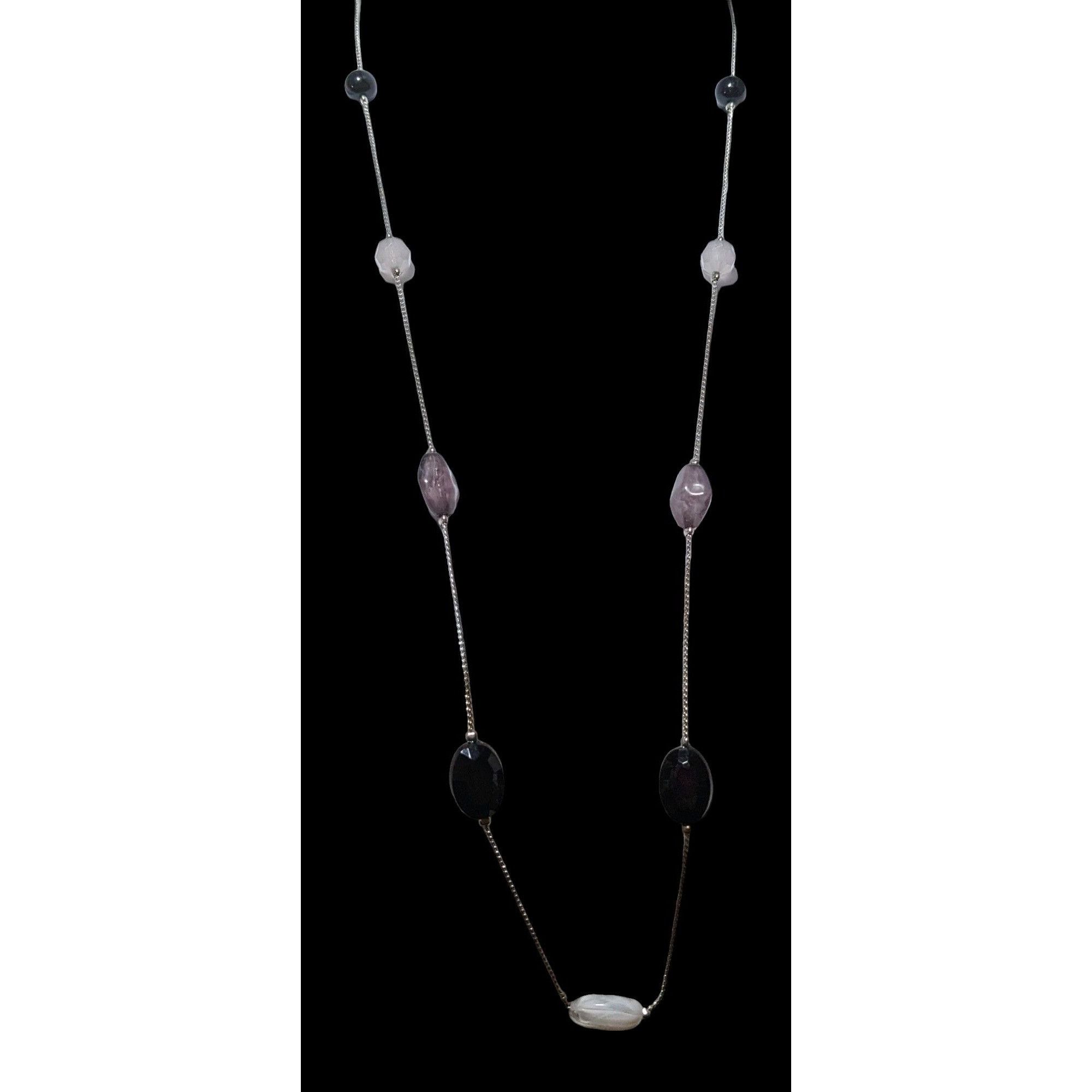 Other Black White And Grey Gemmed Casual Necklace Size ONE SIZE - 3 Thumbnail