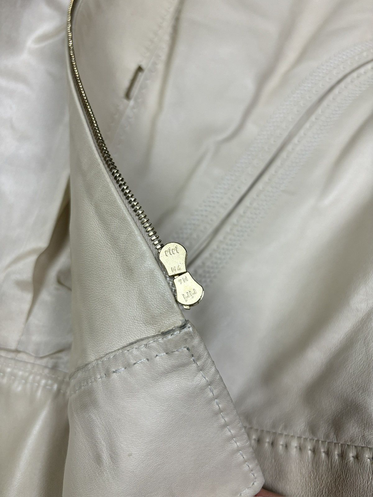 Gucci Gucci Frida Giannini Era Cream Leather Jacket Size S / US 4 / IT 40 - 14 Thumbnail