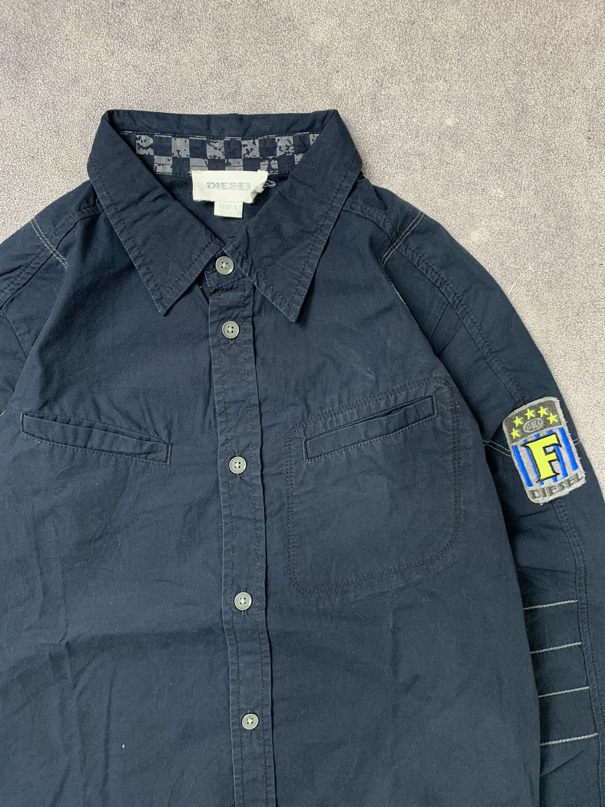 Diesel Diesel Shirt Black Button Up Size S / US 4 / IT 40 - 3 Thumbnail