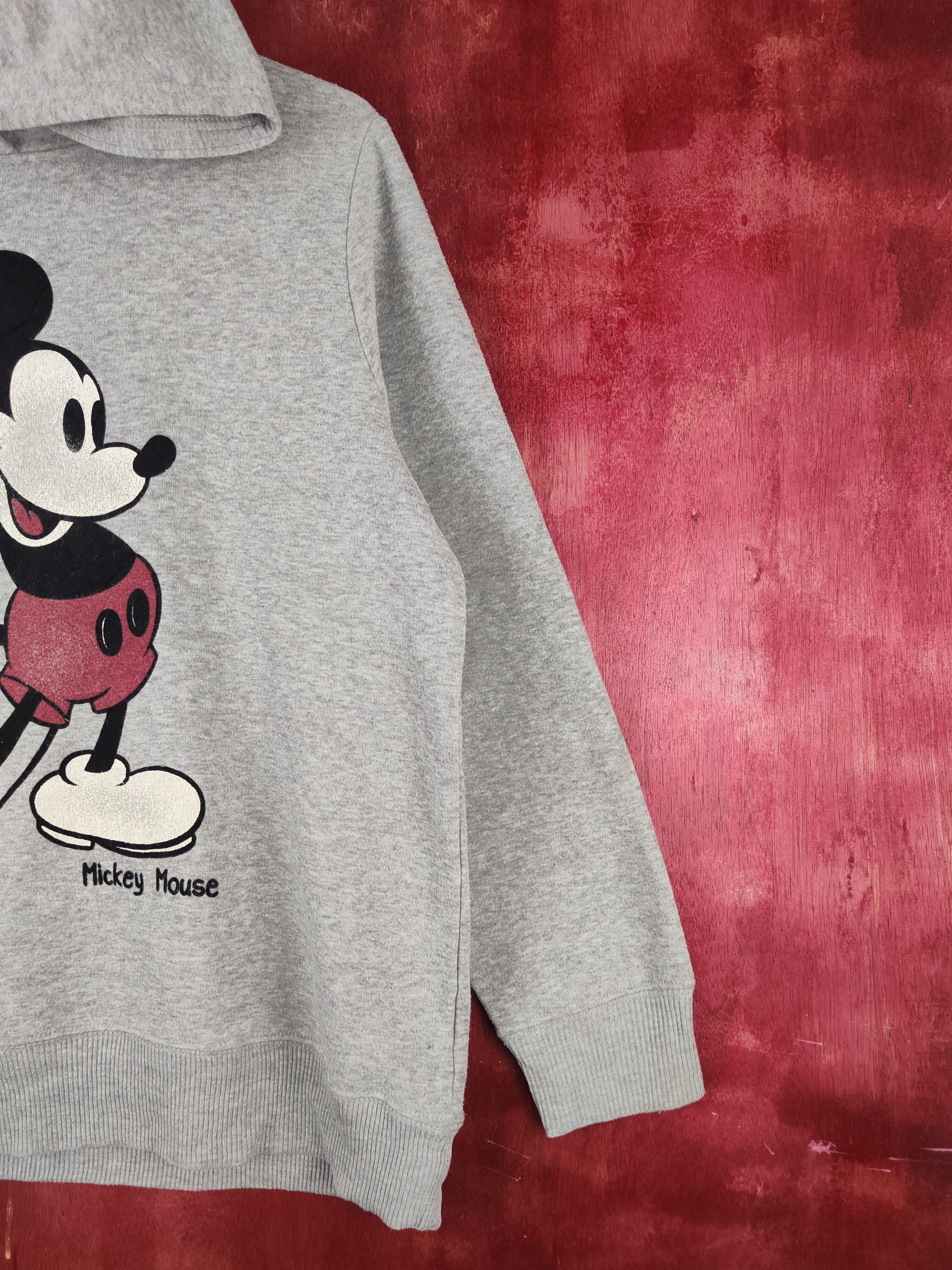 Disney Disney Gray Mickey Mouse Hoodie Sweatshirts #S1557 Size L / US 10 / IT 46 - 6 Thumbnail