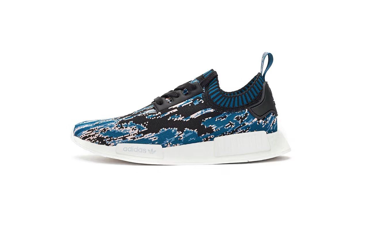 Adidas × Sneakersnstuff 💚 2018 Sneakersnstuff x Adidas NMD R1 Datamosh 2.0 Blue Size US 10 / EU 43 - 2 Thumbnail