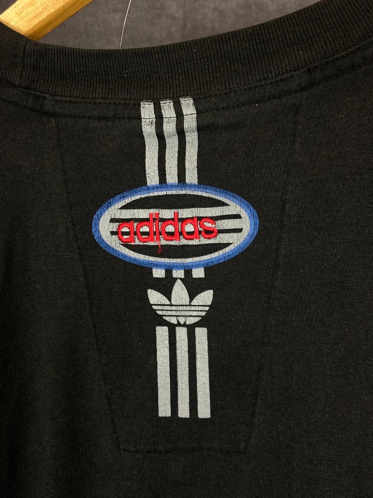 Adidas Adidas Black T-Shirt XL Sport Vintage Streetwear Size US XL / EU 56 / 4 - 6 Thumbnail