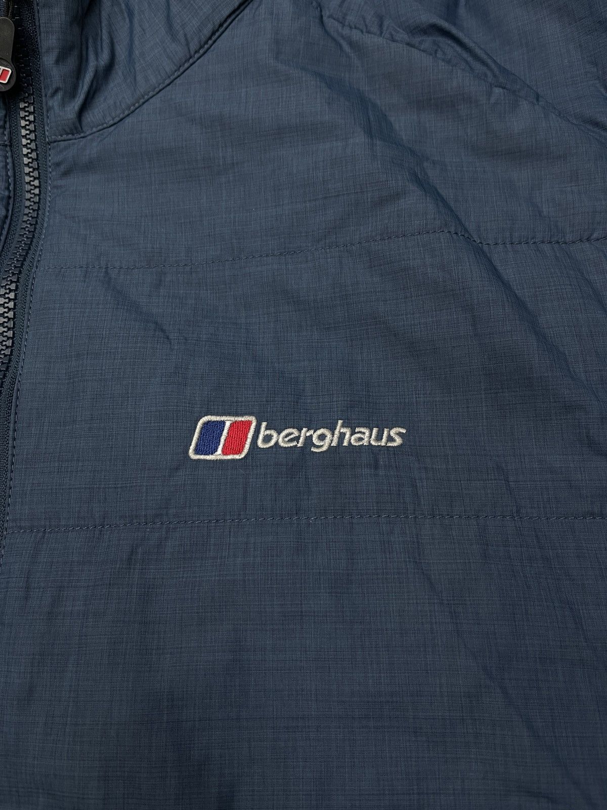 Mens Berghaus Nylon Puffer Jacket Blue Outdoor Gorpcore