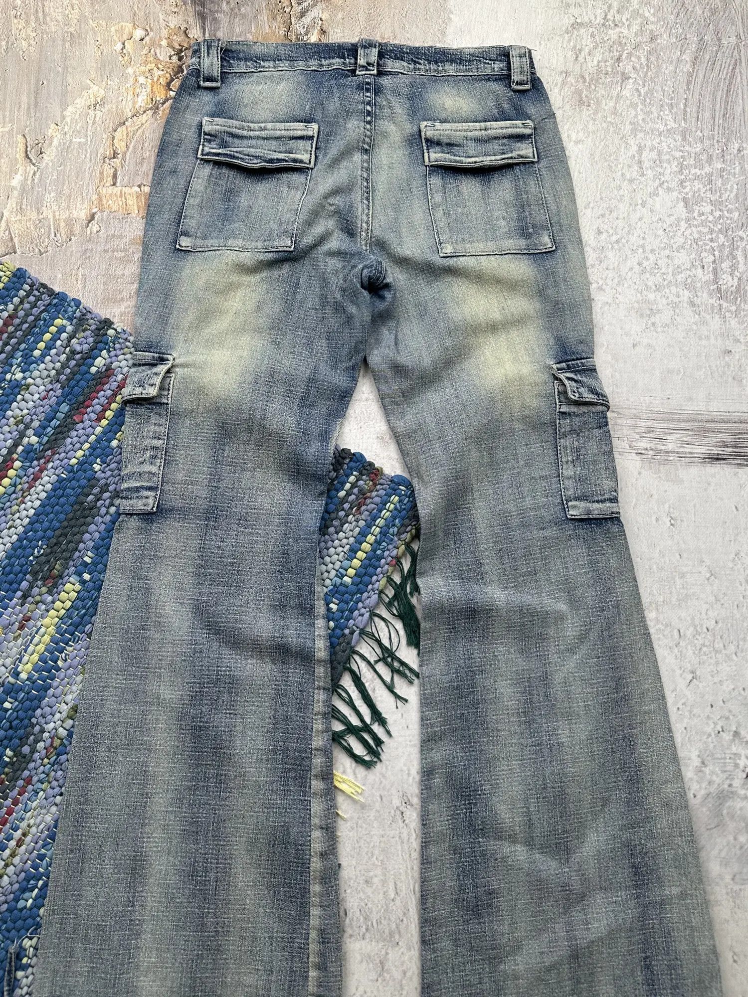 Vintage Vintage Flared Cargo Jeans A430(626) Size 28" / US 6 / IT 42 - 5 Thumbnail