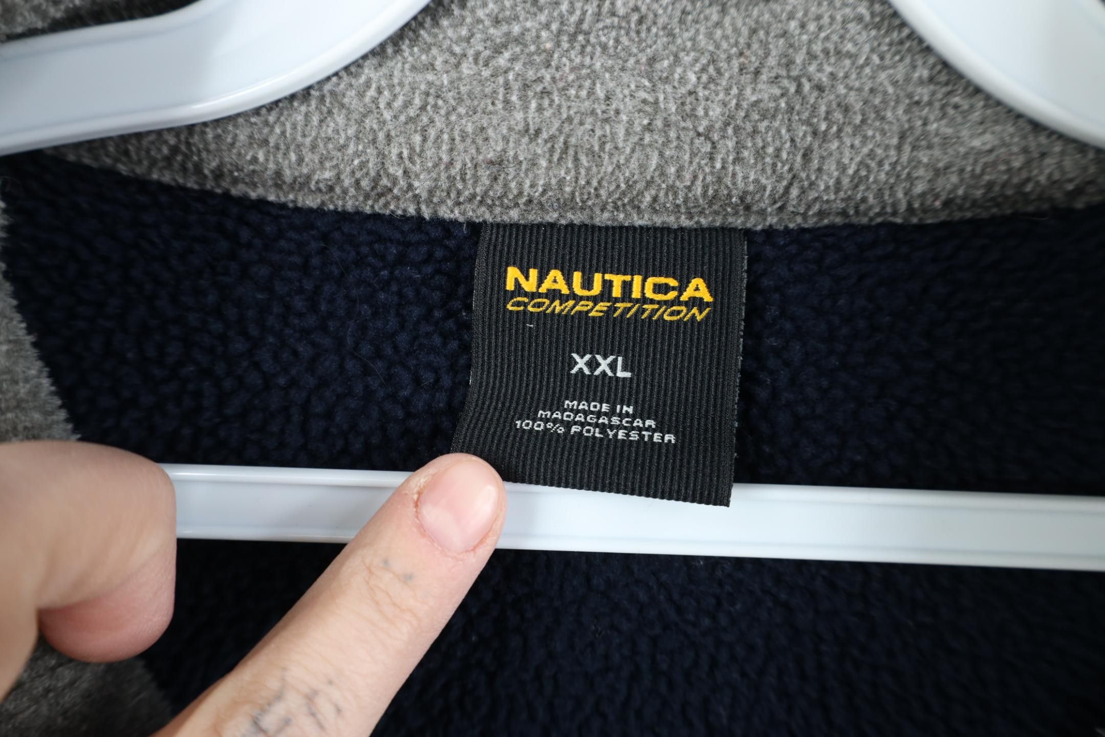 Nautica Vintage 90s Y2K Nautica 1/4 Zip Pullover Fleece Sweater Blue Size US XXL / EU 58 / 5 - 7 Thumbnail