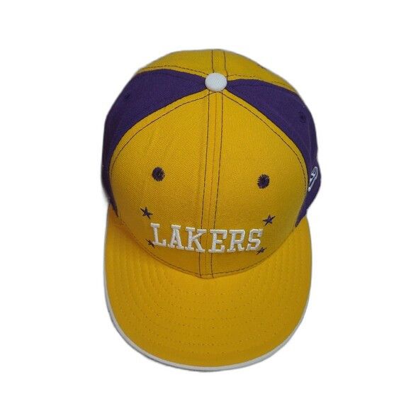 New Era Vtg New Era Los Angeles Lakers Fitted hat Size ONE SIZE - 1 Thumbnail