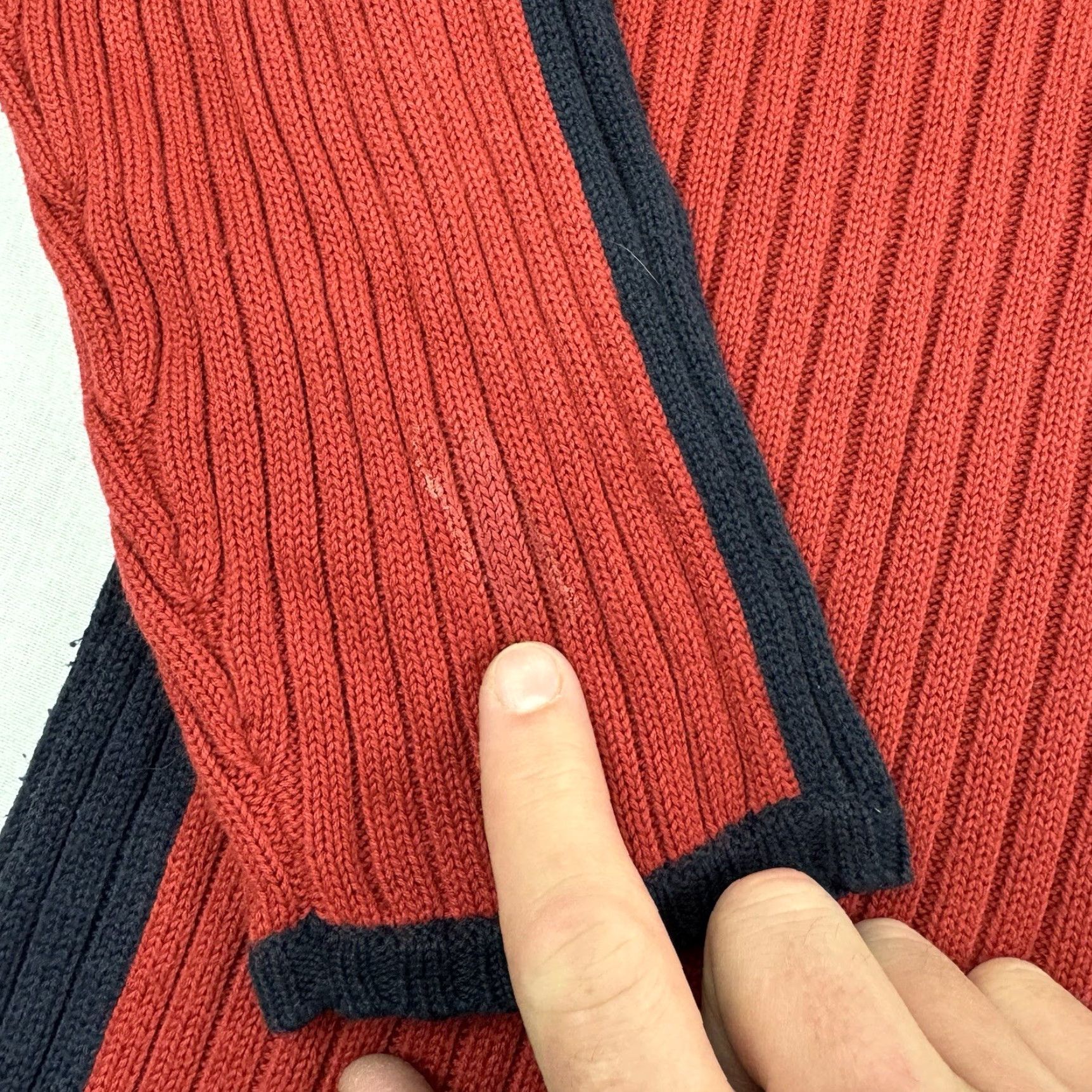 Vintage VINTAGE Union Bay Sweater Shirt Adult XL Red Striped Pullover 90s Grunge Mens Size US XL / EU 56 / 4 - 4 Thumbnail
