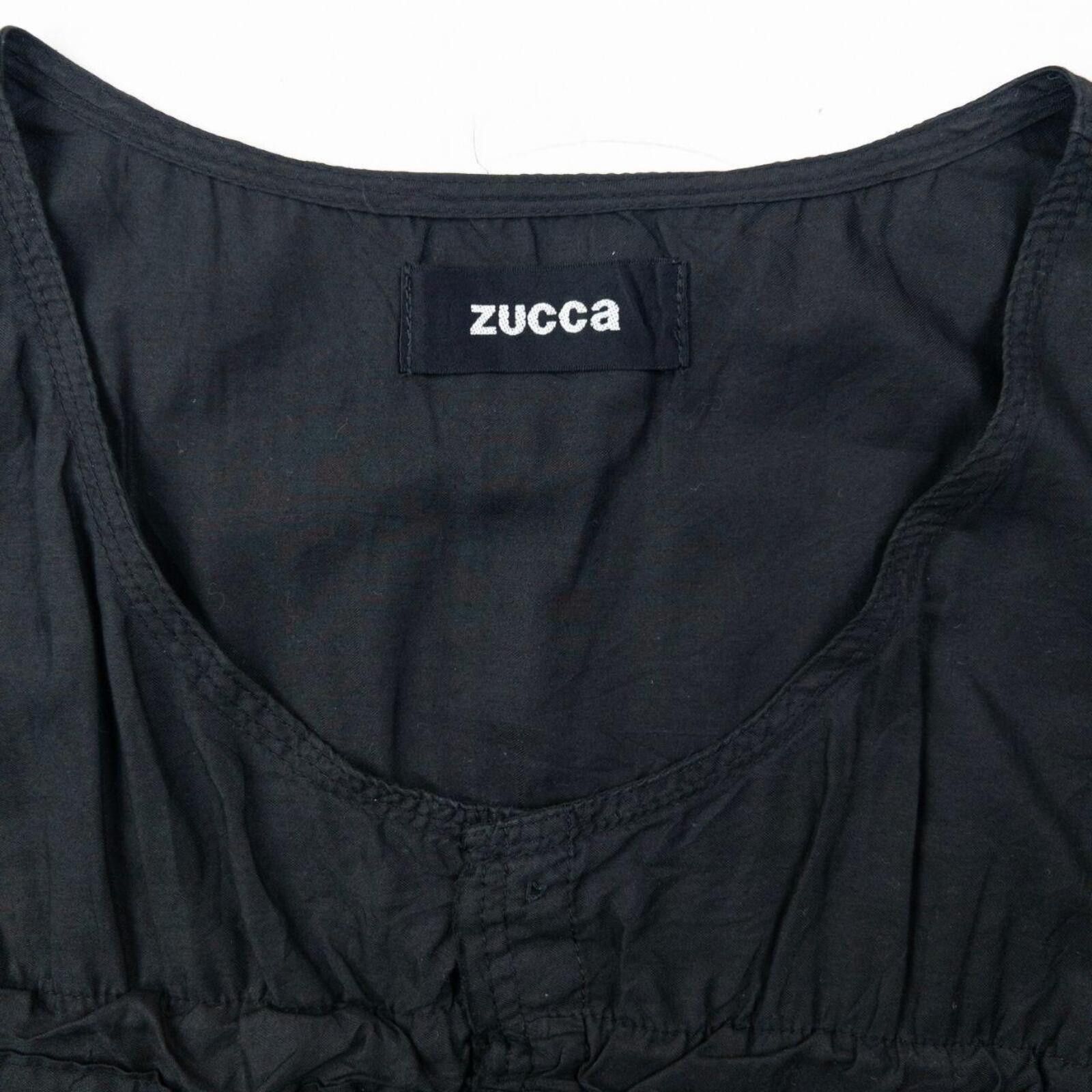 Zucca Vintage 2000s Cabane De Zucca By Issey Miyake Ruffle Top M Size M / US 6-8 / IT 42-44 - 3 Thumbnail
