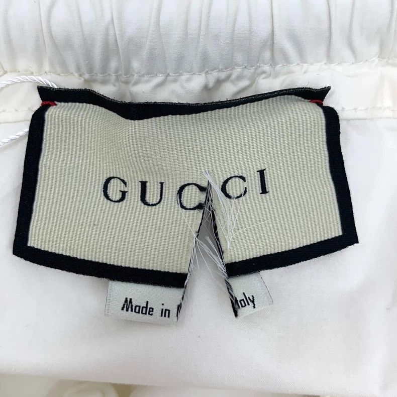Gucci Gucci White striped webbing cotton drawstring casual trouse Size US 32 / EU 48 - 7 Thumbnail