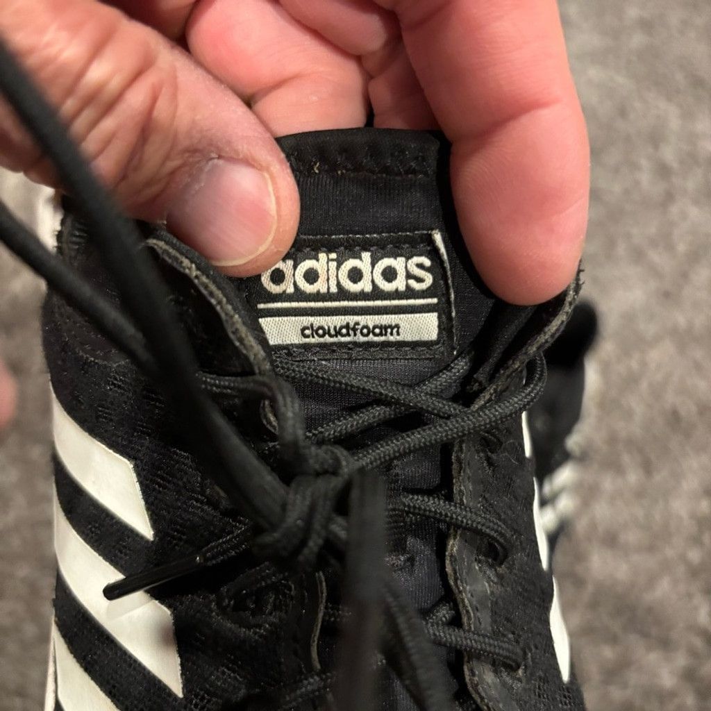 Adidas Adidas Black and White Cloudfoam Sneakers Size US 10 / EU 43 - 3 Thumbnail