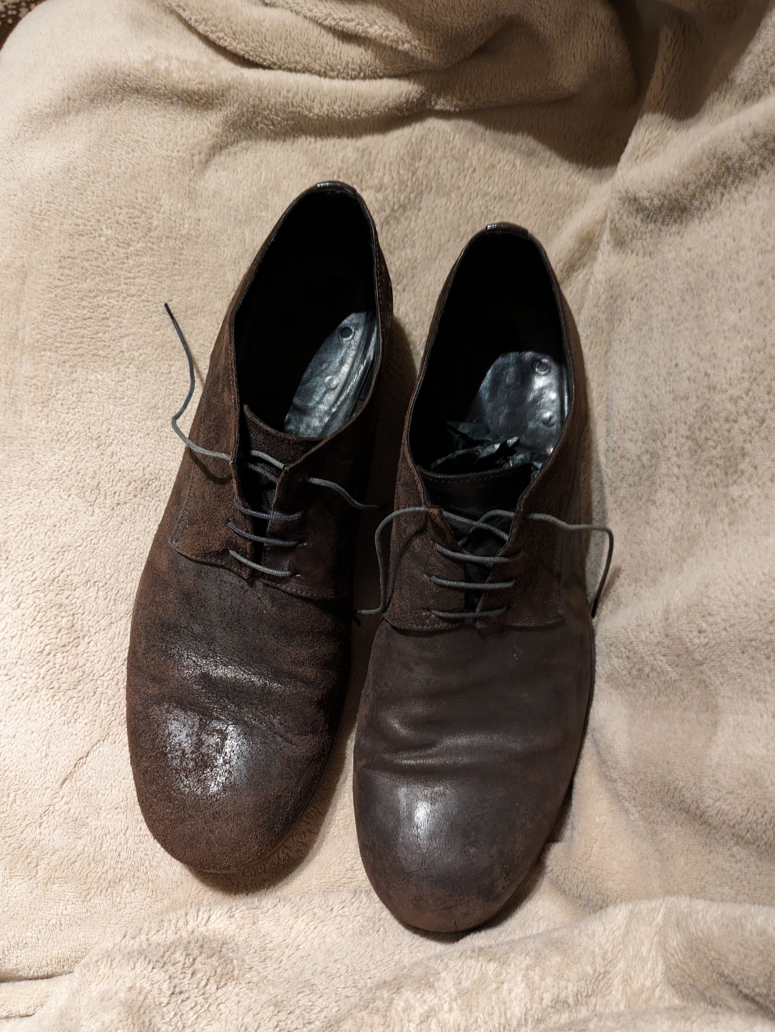 Pre-owned M.a+ + Leather Derby Shoes In Brown