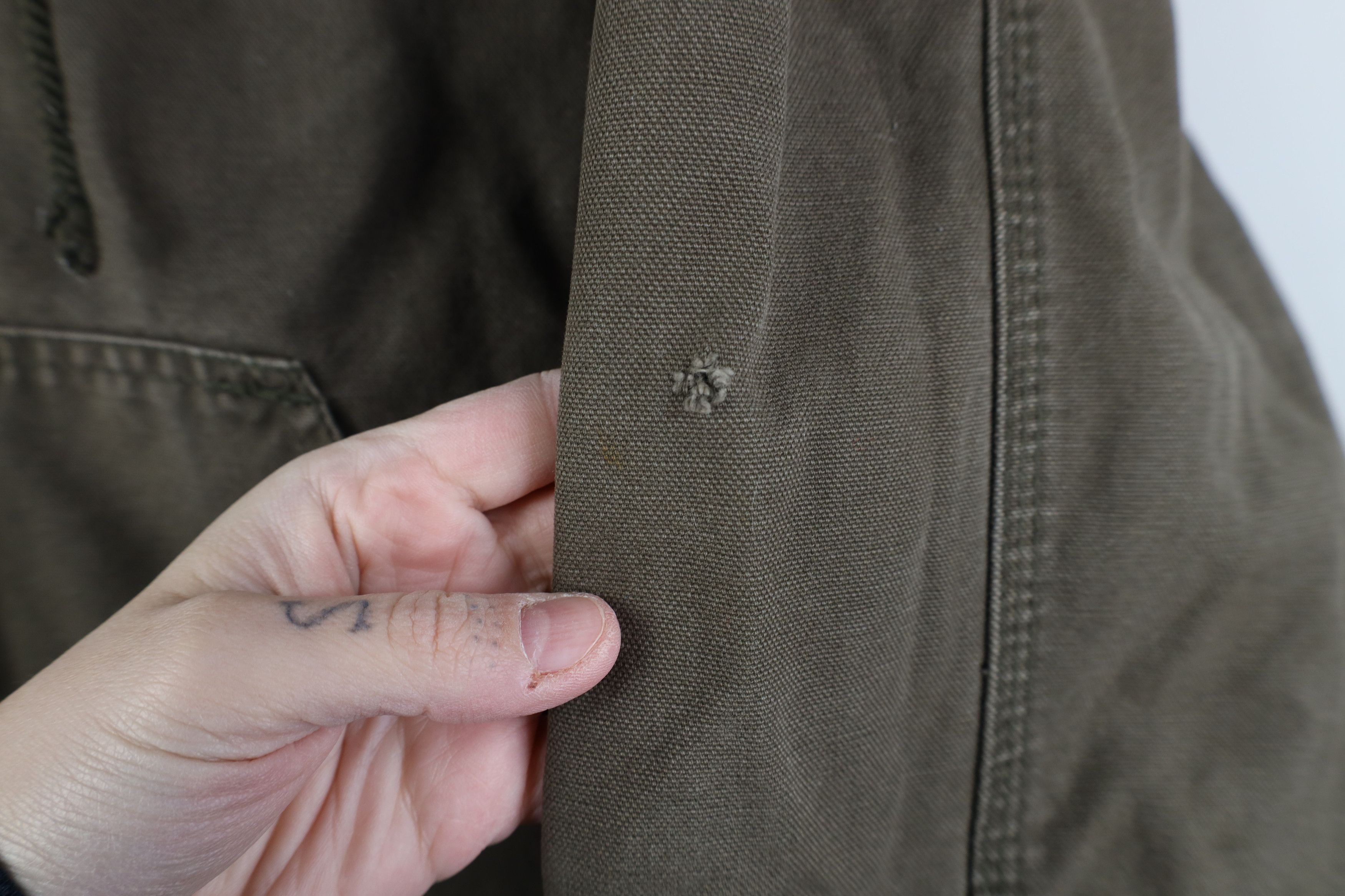 Vintage Vintage Y2K Streetwear Quilted Canvas Hooded Jacket Green Size US M / EU 48-50 / 2 - 5 Thumbnail