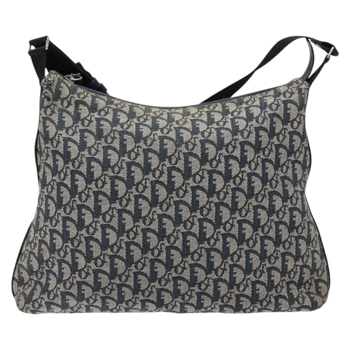Dior DIOR Trotter Canvas Shoulder Bag Navy Silver Size ONE SIZE - 2 Thumbnail