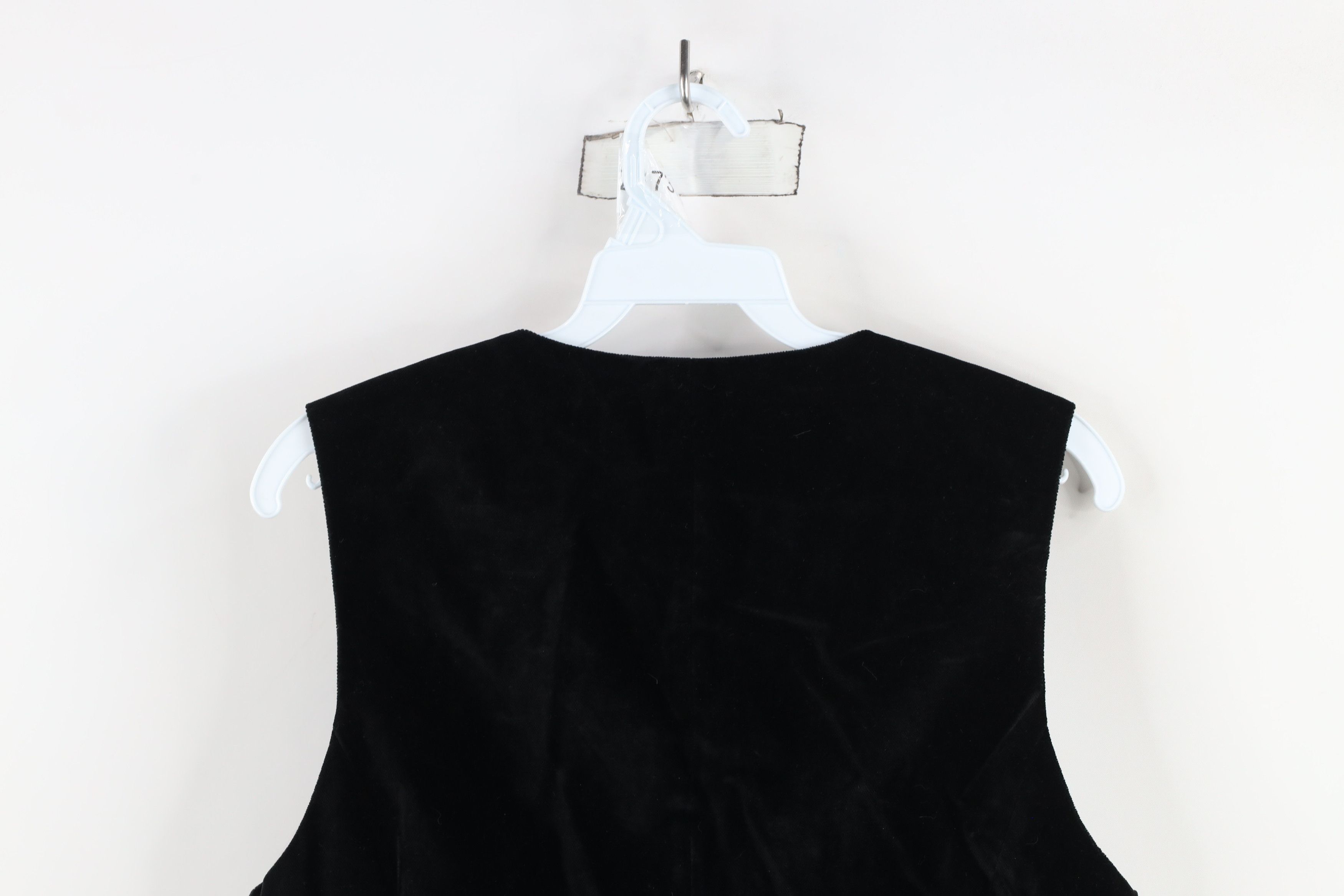 Gap × Vintage Vintage 90s Gap Double Breasted Velvet Velour Vest Jacket Size M / US 6-8 / IT 42-44 - 9 Thumbnail
