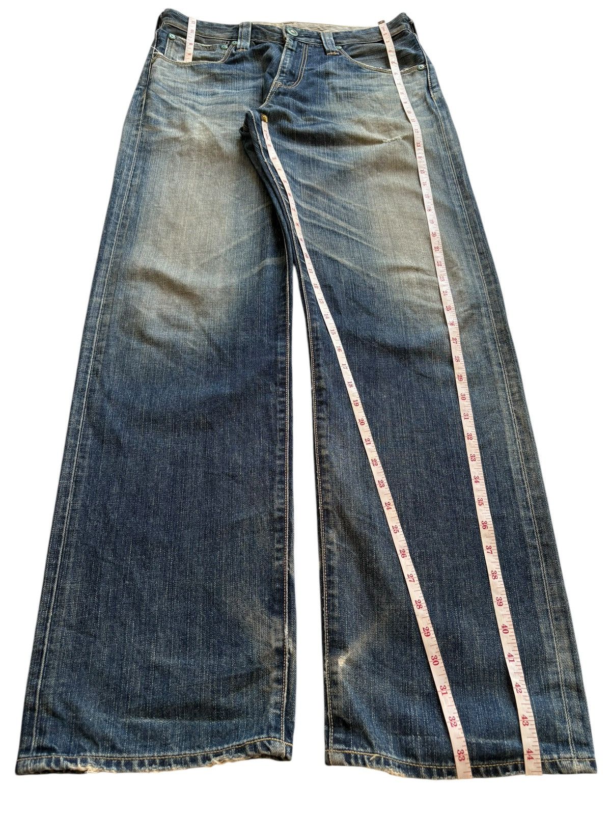 Levi's Vintage 90s Levis 503 Mud Wash Ripped Loose Baggy Jeans Size US 34 / EU 50 - 14 Thumbnail