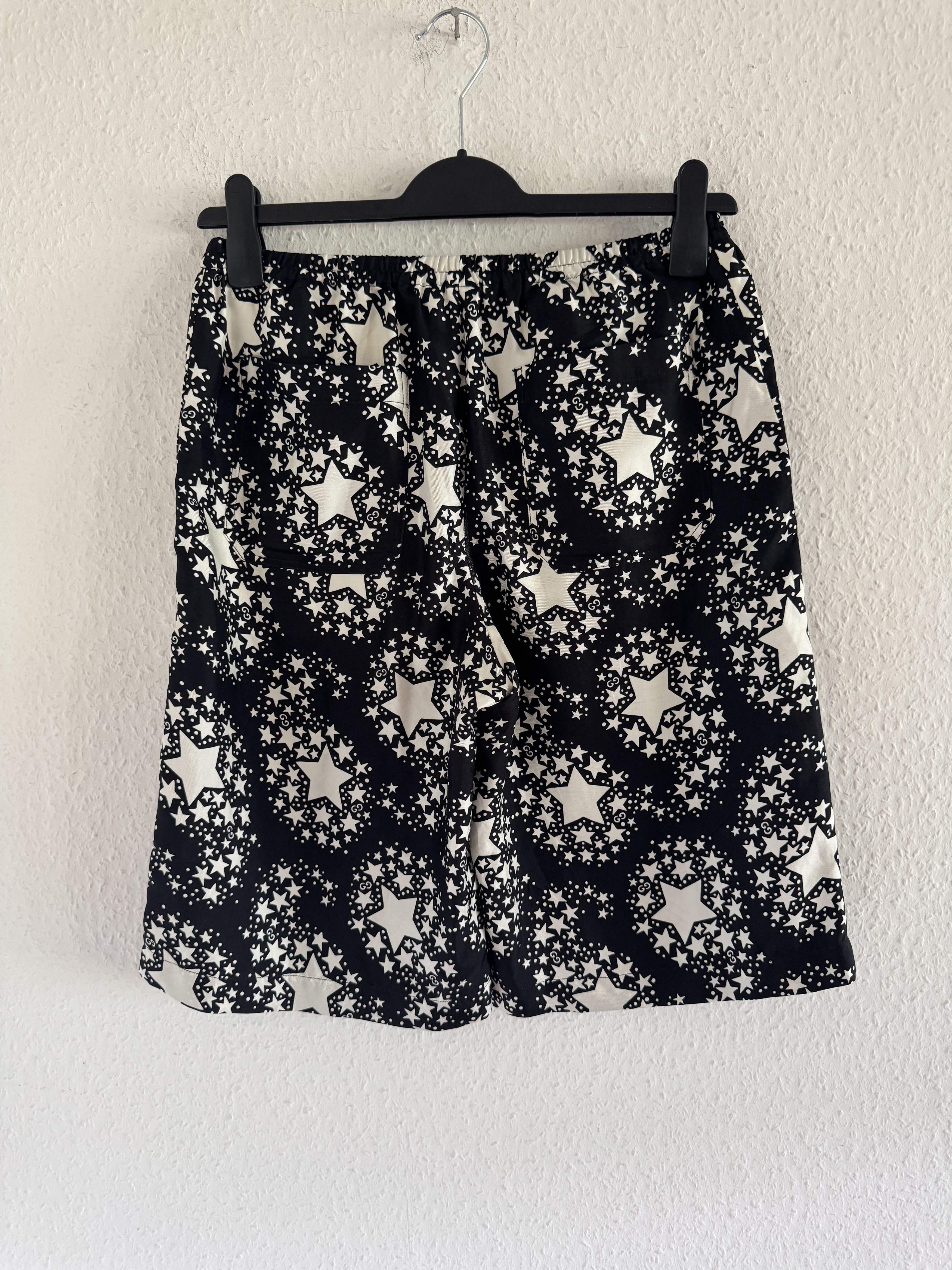 Gucci GG Star Monogram Silk Shorts Size US 28 / EU 44 - 12 Thumbnail