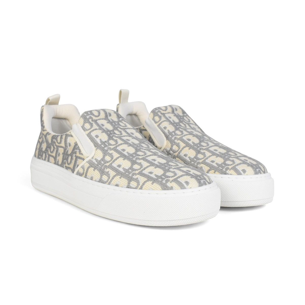 Dior Dior gray oblique solar slip on sneakers 40.5 Size US 7.5 / EU 40-41 - 1 Thumbnail