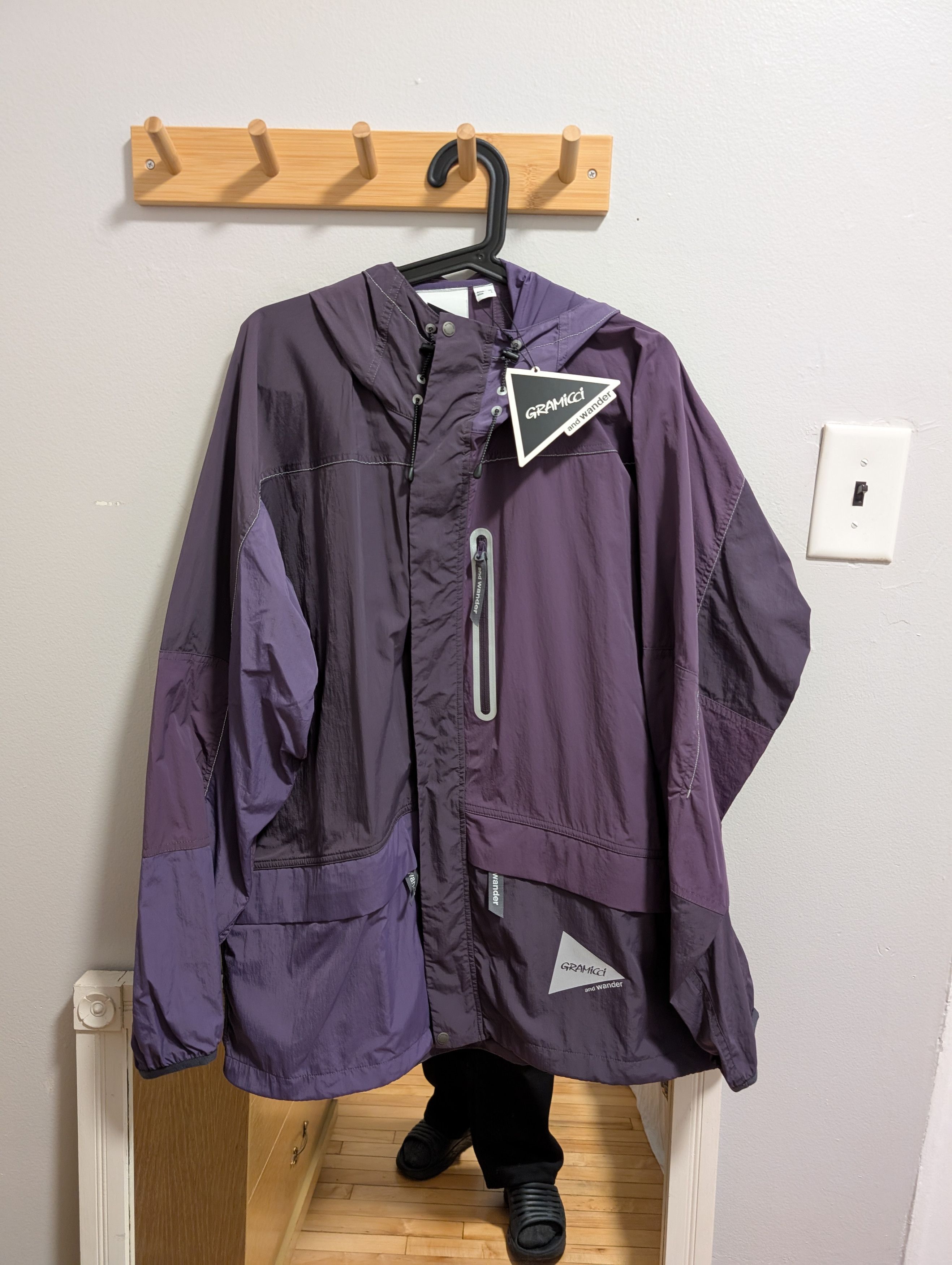And Wander × Gramicci Patchwork Wind Hoodie - NWT - Multi Purple - And Wonder Size US L / EU 52-54 / 3 - 5 Thumbnail