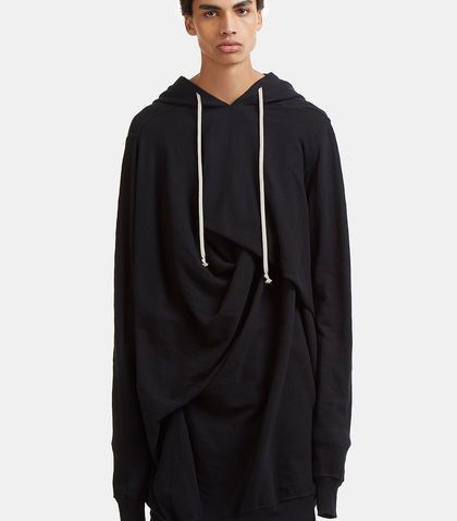 Rick Owens × Rick Owens Drkshdw Rick Owens Drkshdw Black Twisted Seahorse Hoodie Size US L / EU 52-54 / 3 - 2 Thumbnail
