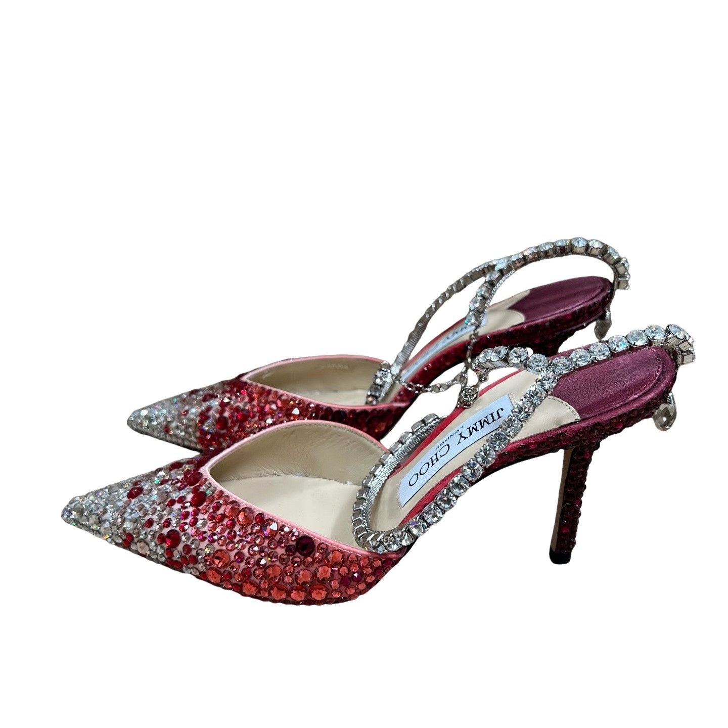 Jimmy Choo Jimmy Choo Saeda Crystal Ombre Heels Size 36.5 Size US 6.5 / IT 36.5 - 1 Thumbnail
