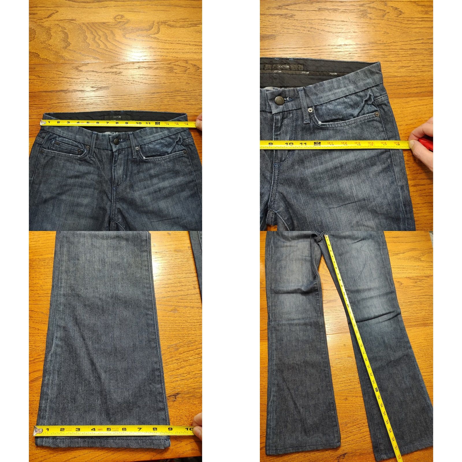 Vintage Joe's Jeans Bootcut Jeans Mens 27x32 Denim Dark Blue Inseam 32 Tag 27 Waist Blue Cotton Blend 5-Pocket Designer dress? Size US 27 - 8 Thumbnail